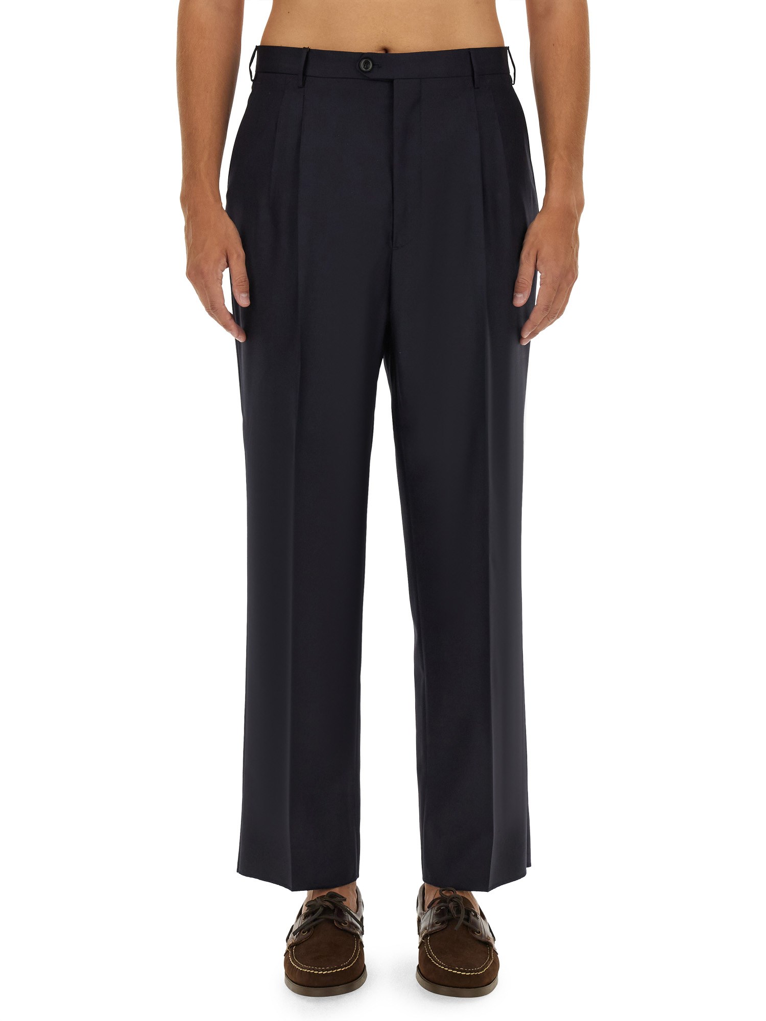 Etro Straigth Leg Pants In Blue
