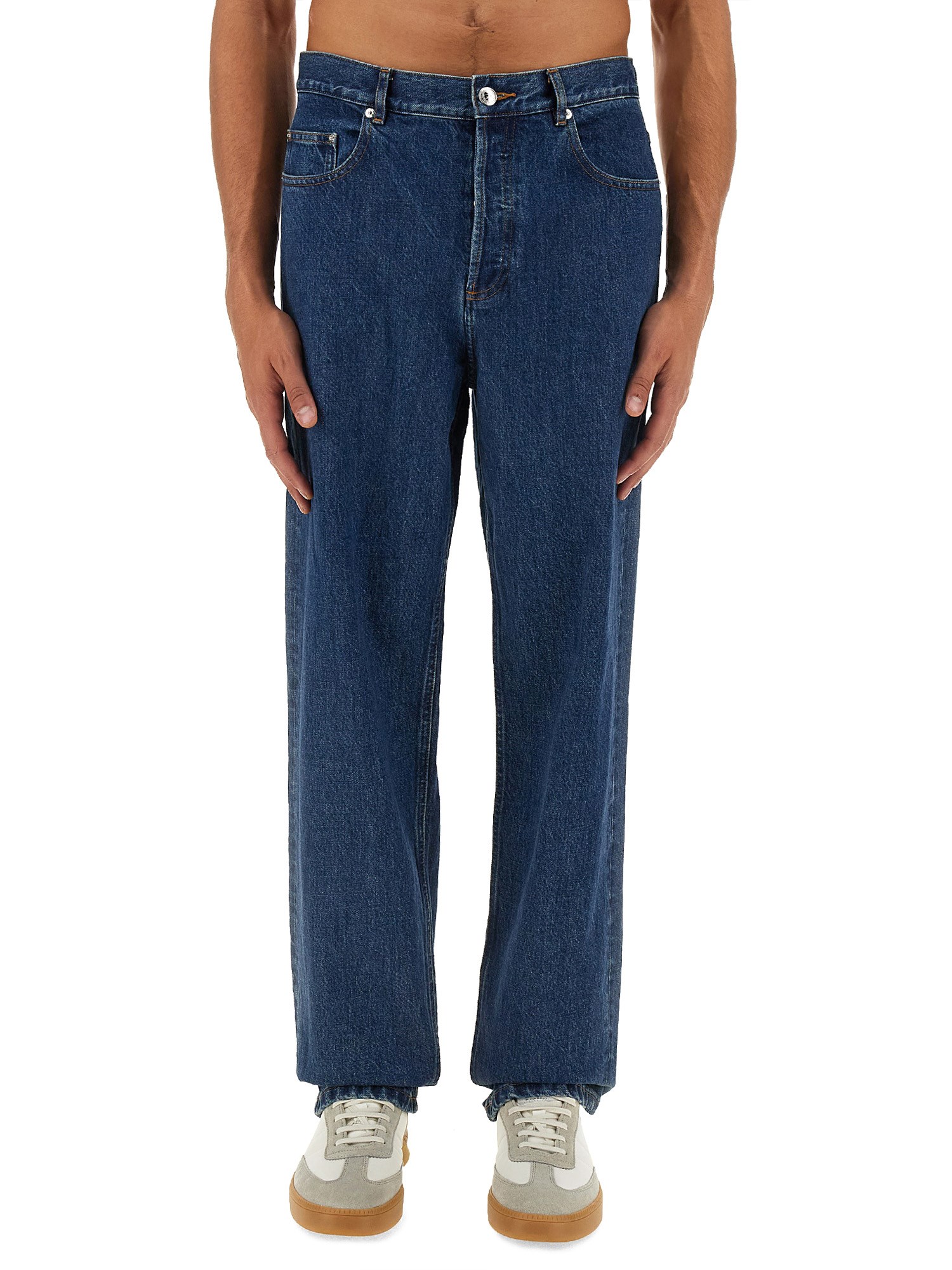 Shop Apc A. P.c. "fairfax" Jeans In Denim