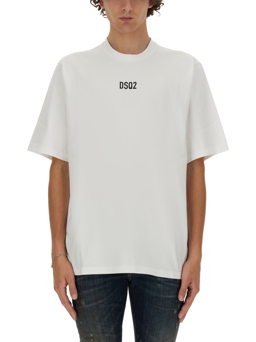 DSQUARED T-SHIRT DSQ2 LOOSE FIT IN JERSEY COTONE