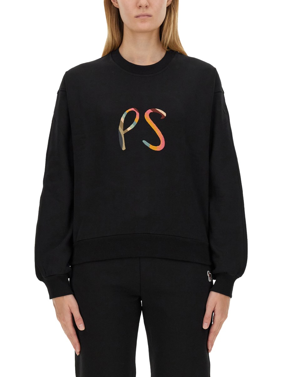 PS BY PAUL SMITH FELPA IN COTONE CON LOGO SWIRL