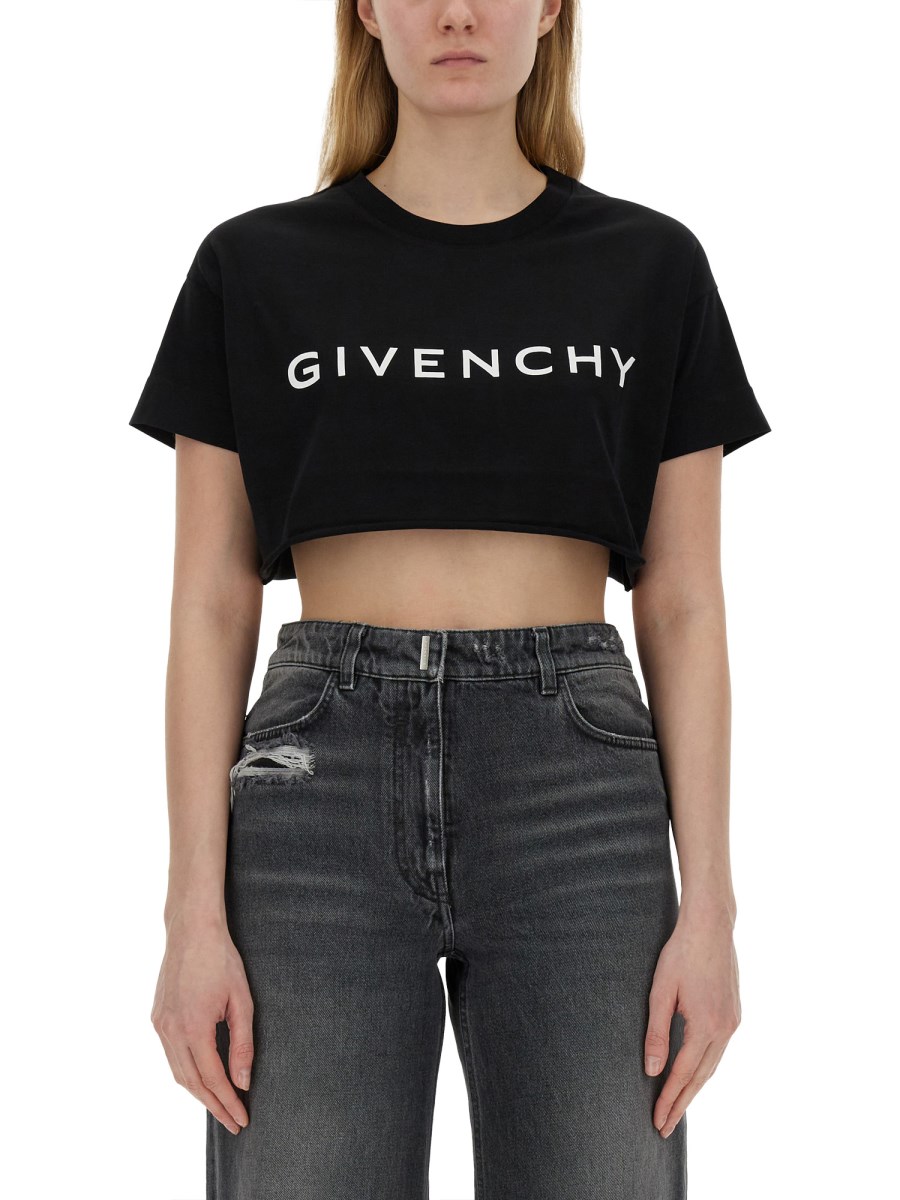 GIVENCHY T-SHIRT IN JERSEY DI COTONE CON LOGO