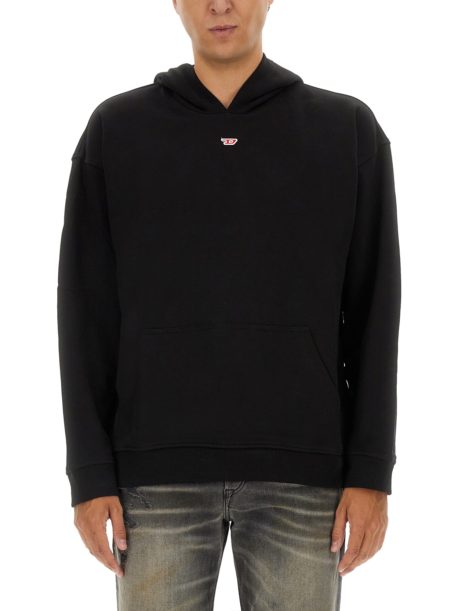 Shop Diesel 's-boxt-hood-d Sweatshirt In Black