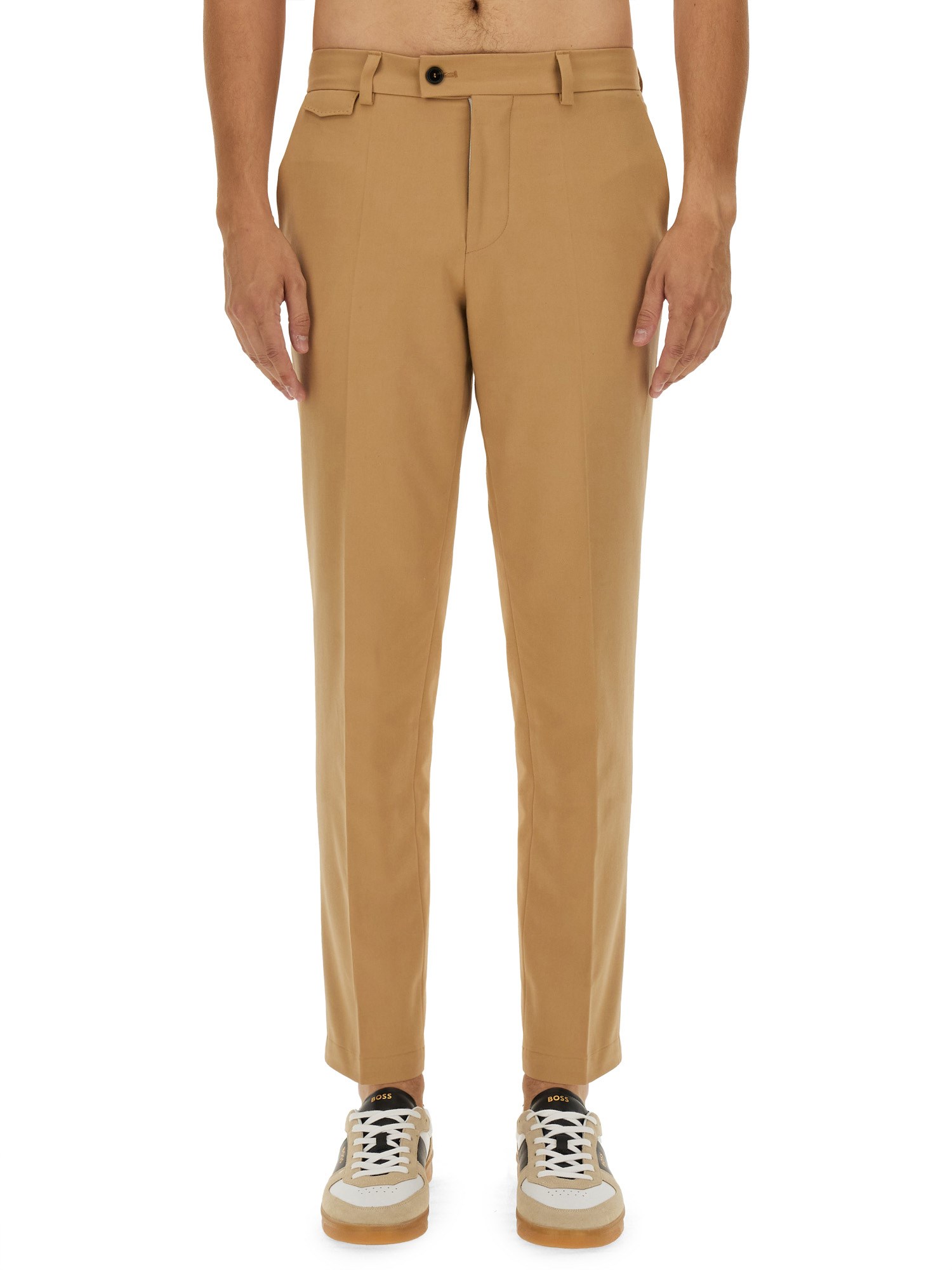 BOSS CAMEL REGULAR FIT PANTS 