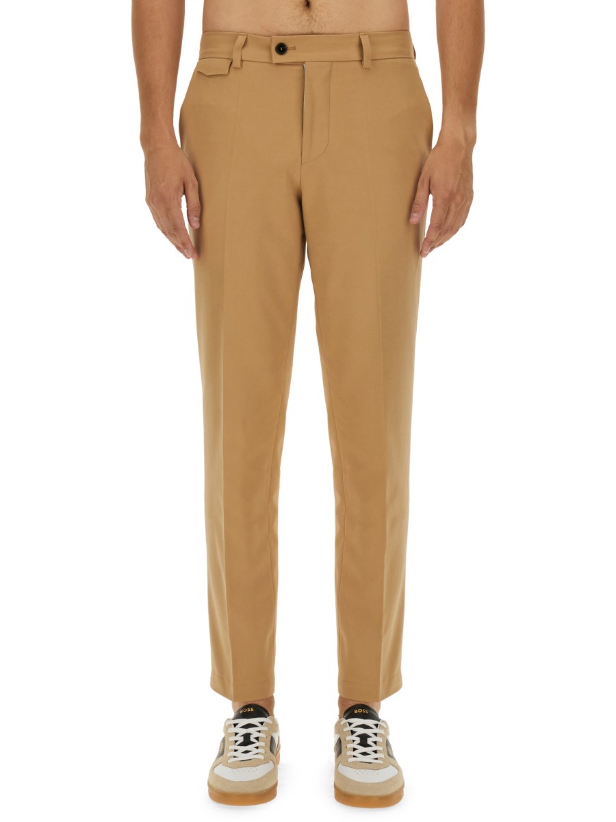 BOSS CAMEL PANTALONE REGULAR FIT IN COTONE