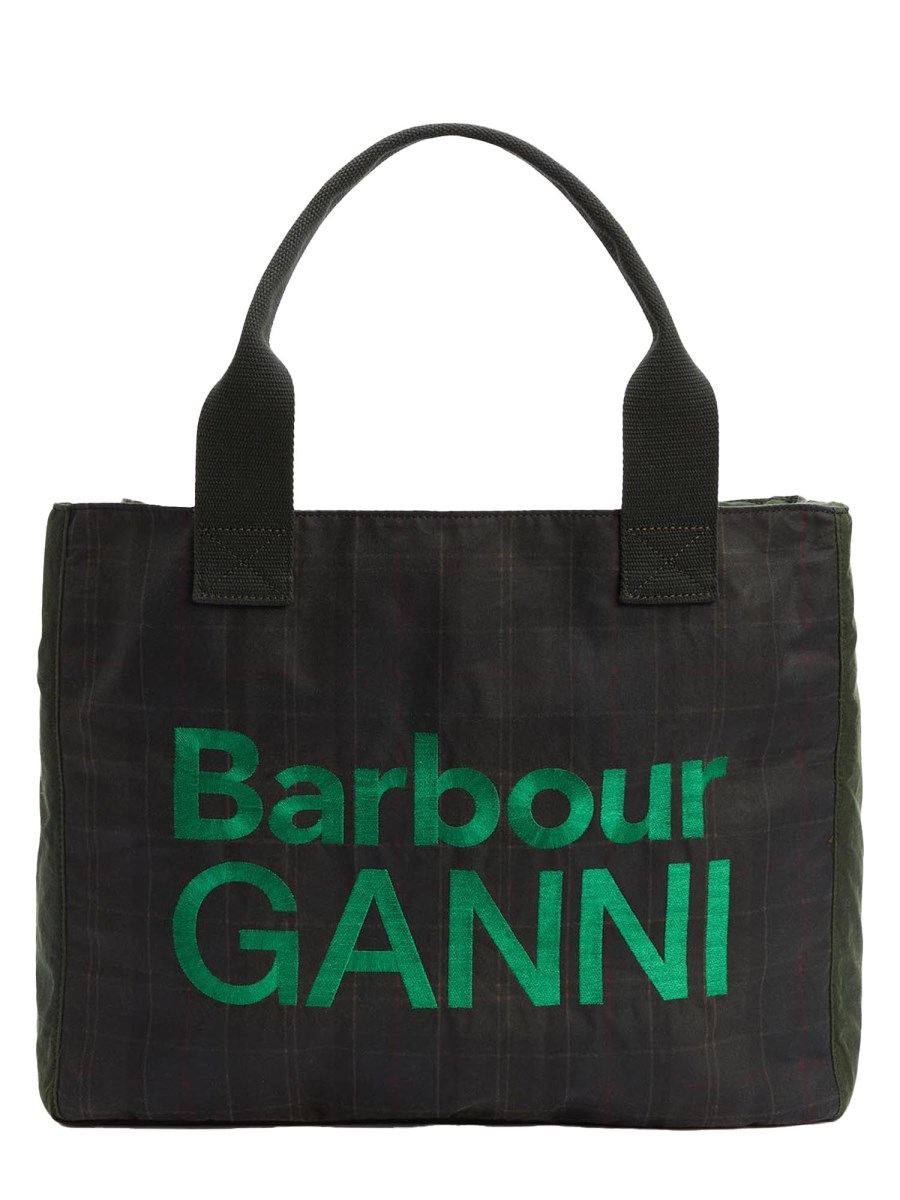 【Barbour x GANNI】★人気★ワックストートバッグ Barbour x GANNI】☆人気☆ワックストートバッグ (Barbour