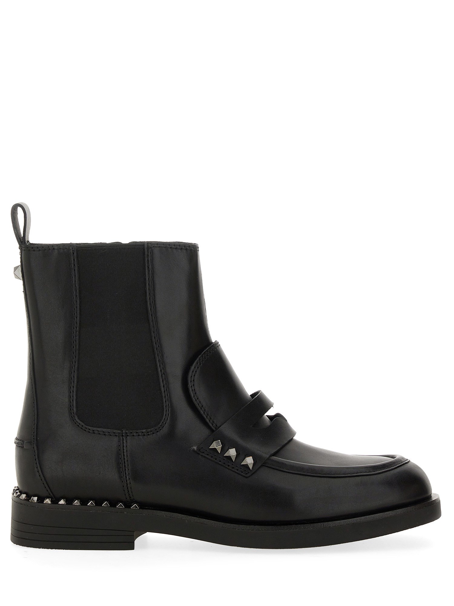 Ash Wings Studs Black Chelsea Boot In Black