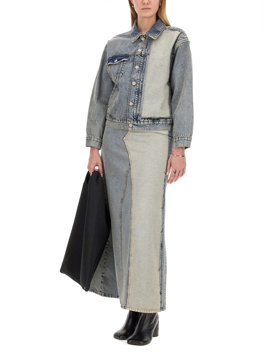 MM6 MAISON MARGIELA - LONG DENIM SKIRT - Eleonora Bonucci