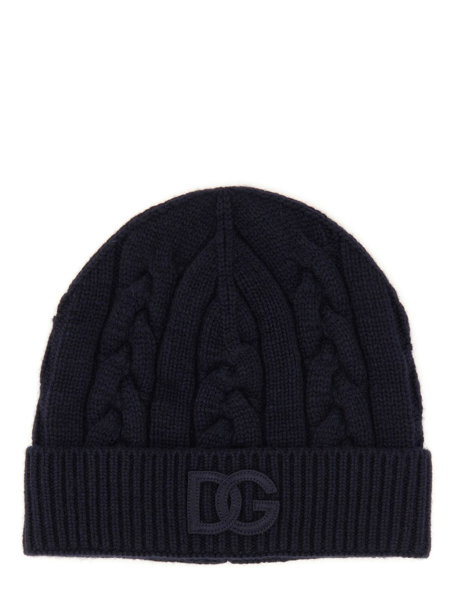 DOLCE & GABBANA CAPPELLO IN CASHMERE CON LOGO