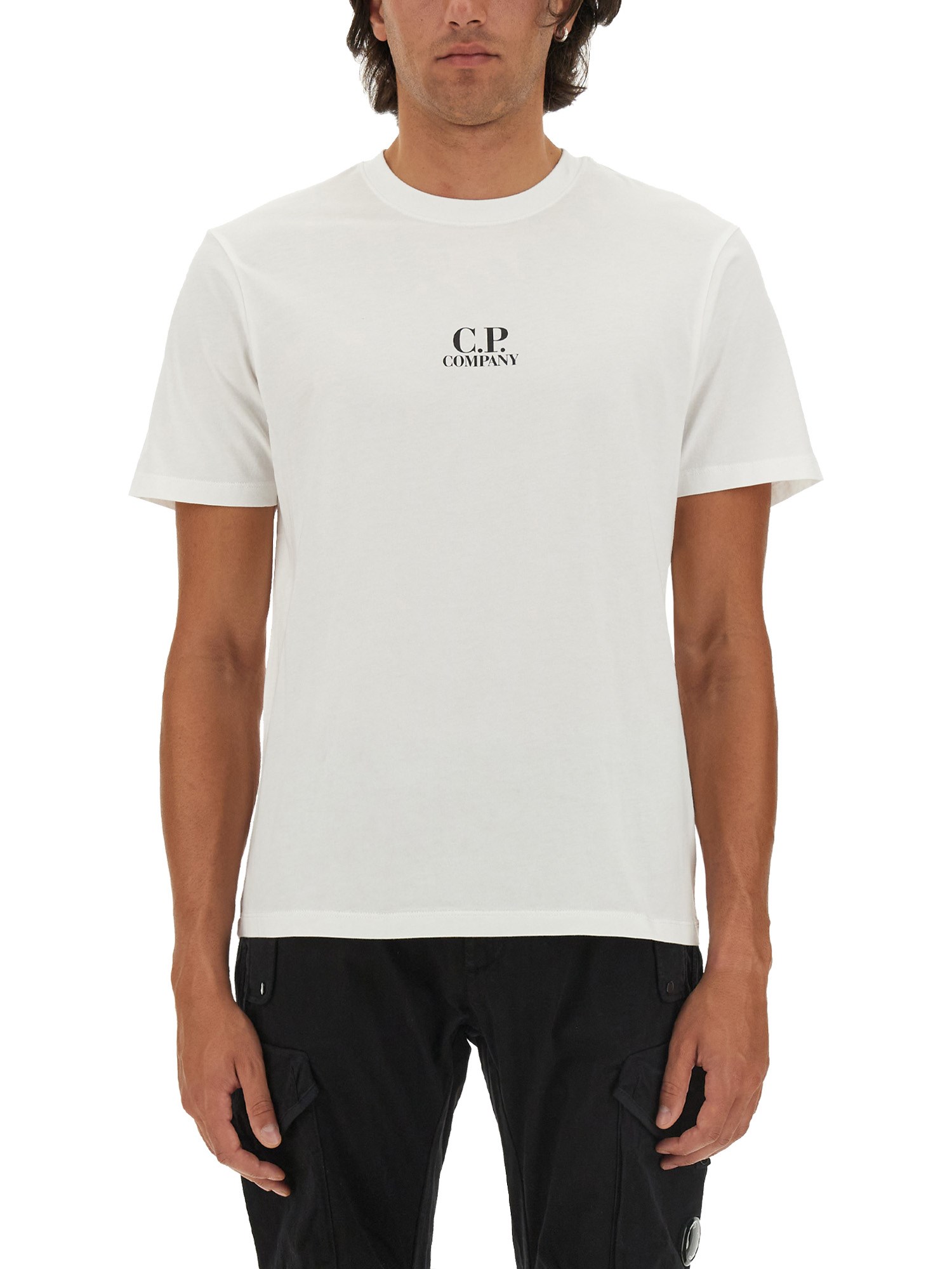 Shop C.p. Company C. P. Company T-shirt With Logo In White