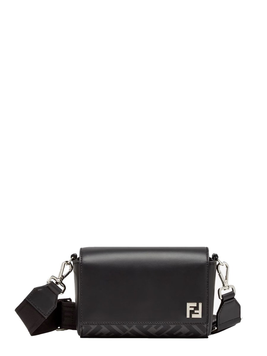 FENDI BORSA FF IN PELLE E TELA