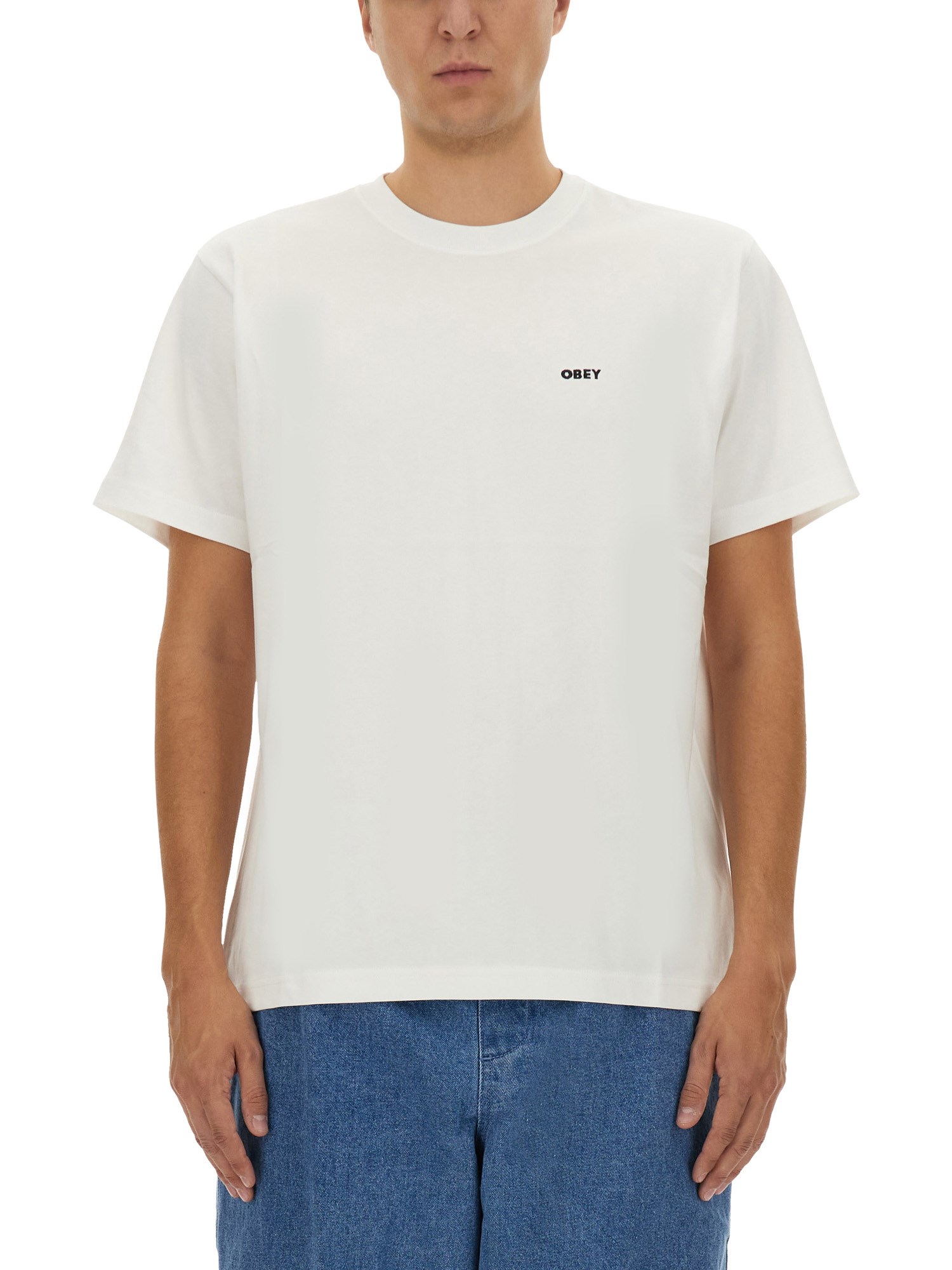obey t-shirt with logo
