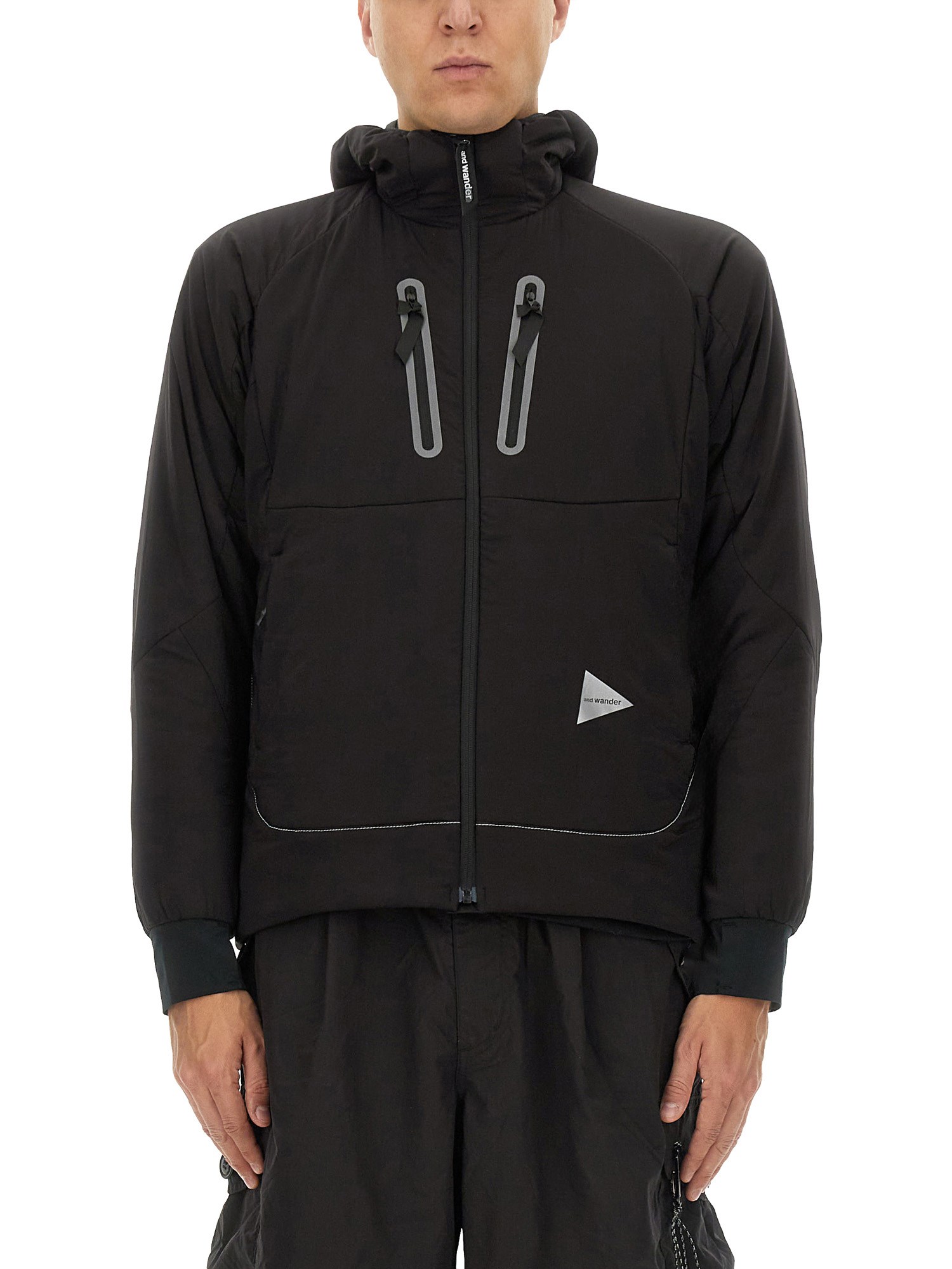 And Wander Alpha Air Jacket In Black