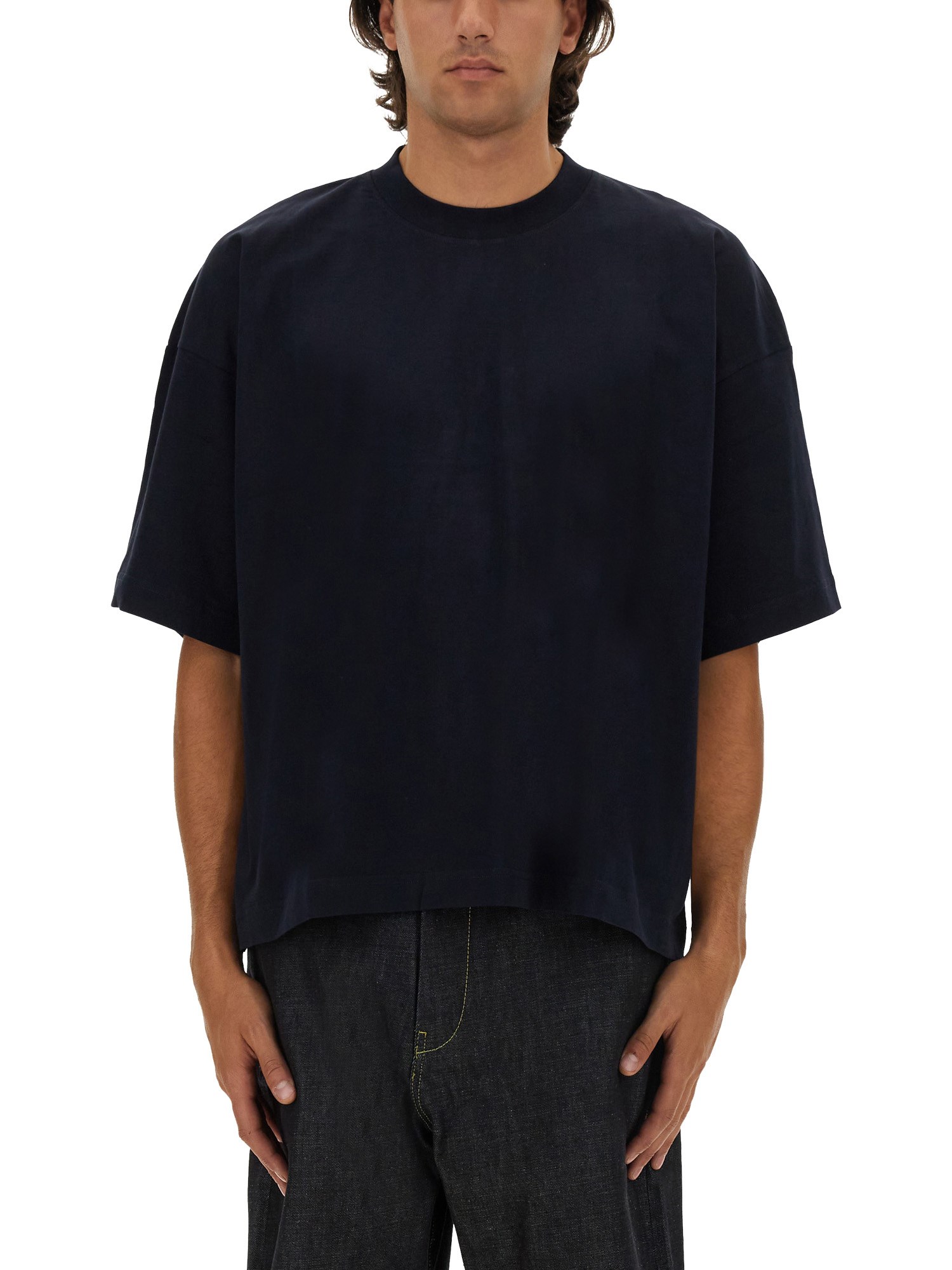 Shop Studio Nicholson Jersey T-shirt In Blue