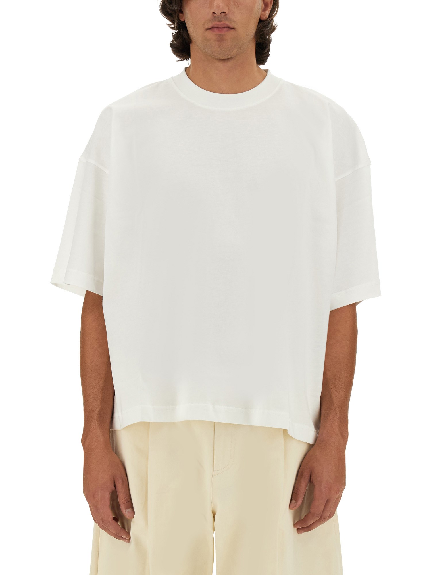 Shop Studio Nicholson Jersey T-shirt In White