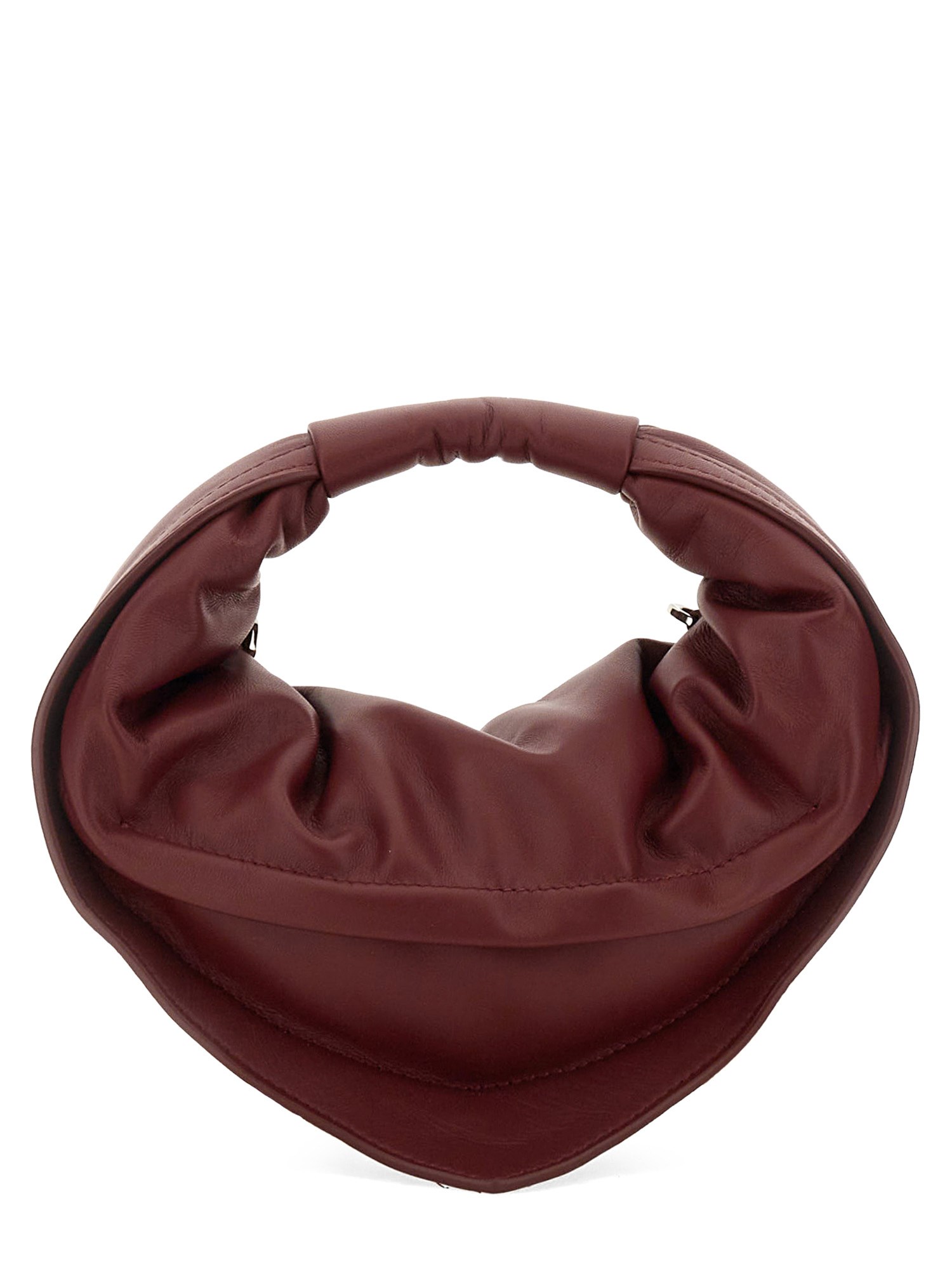 Shop Federico Cina Mini "tortellino" Bag In Bordeaux