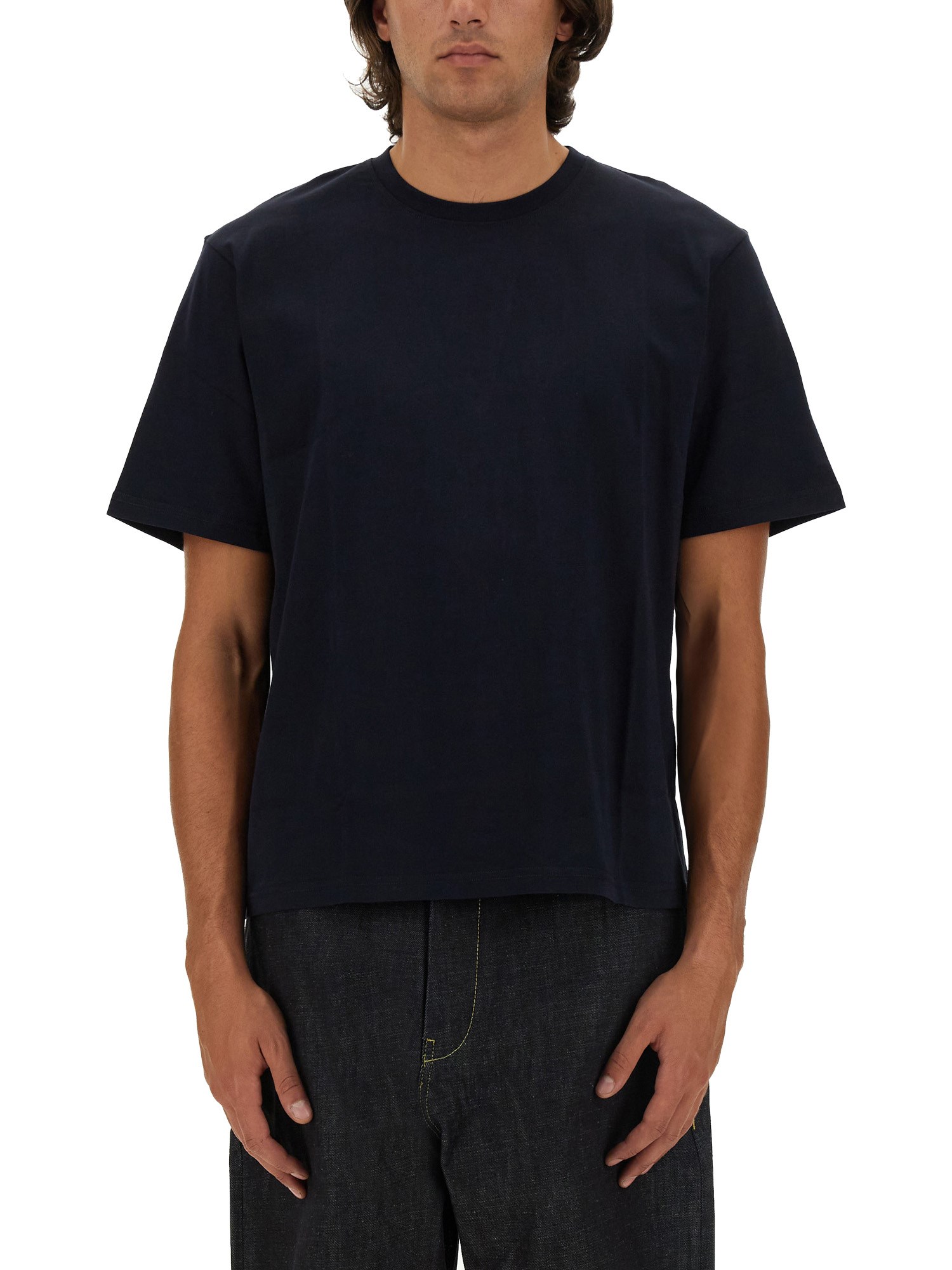 Studio Nicholson Short-sleeve Oversized T-shirt In Blue