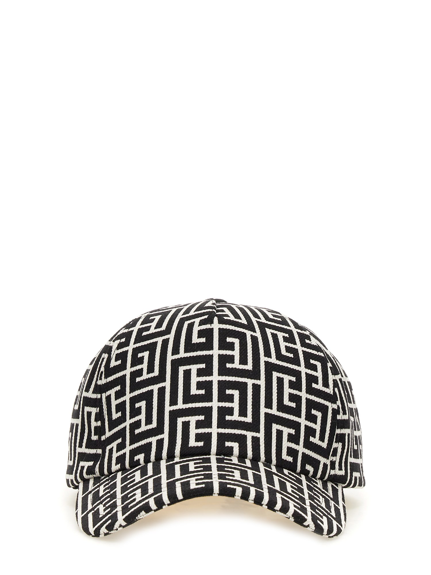 Shop Balmain Monogram Baseball Hat In Multicolour