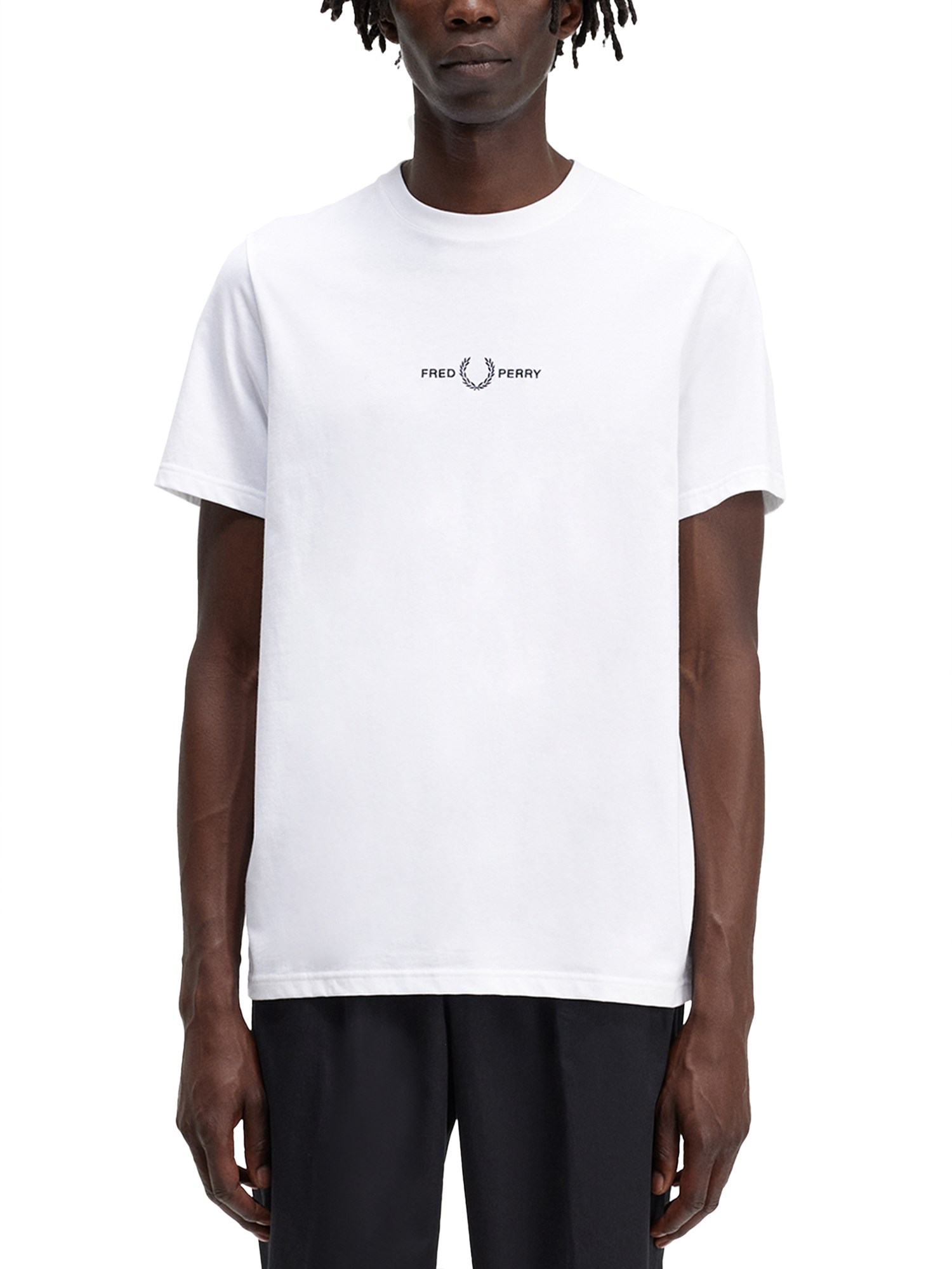 Shop Fred Perry Jersey T-shirt In White