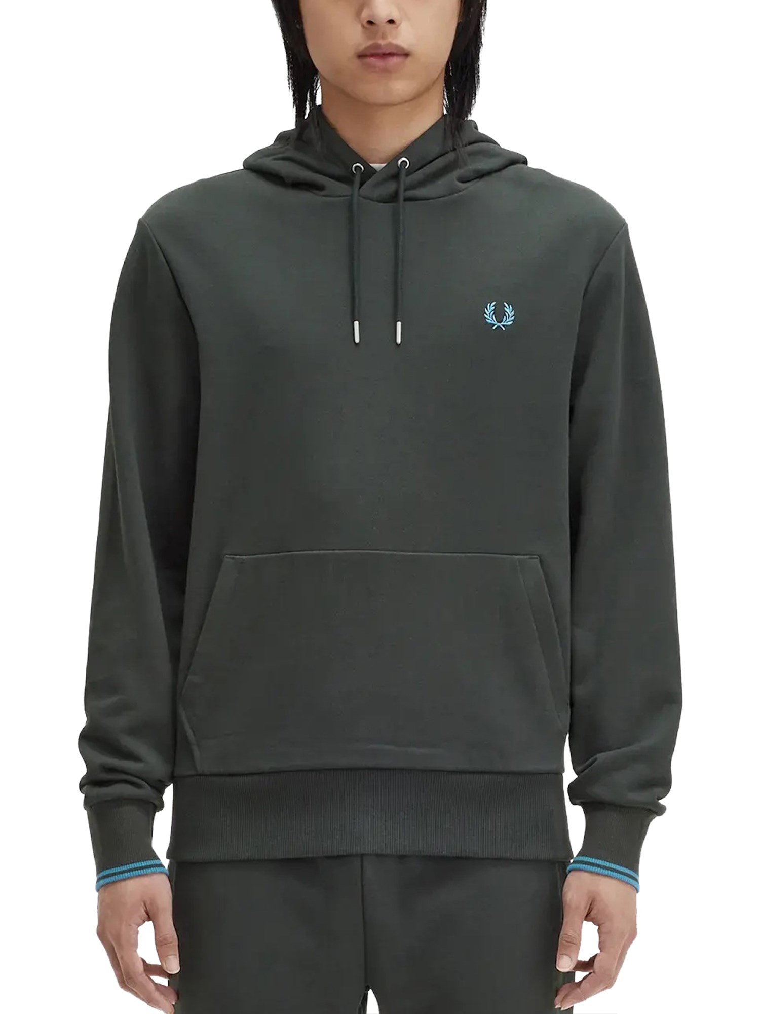 Shop Fred Perry Sweatshirt With Logo In Green