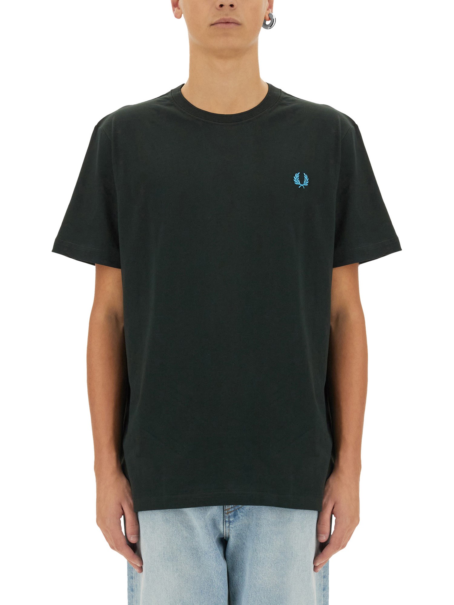 Fred Perry T-shirt With Logo In Green