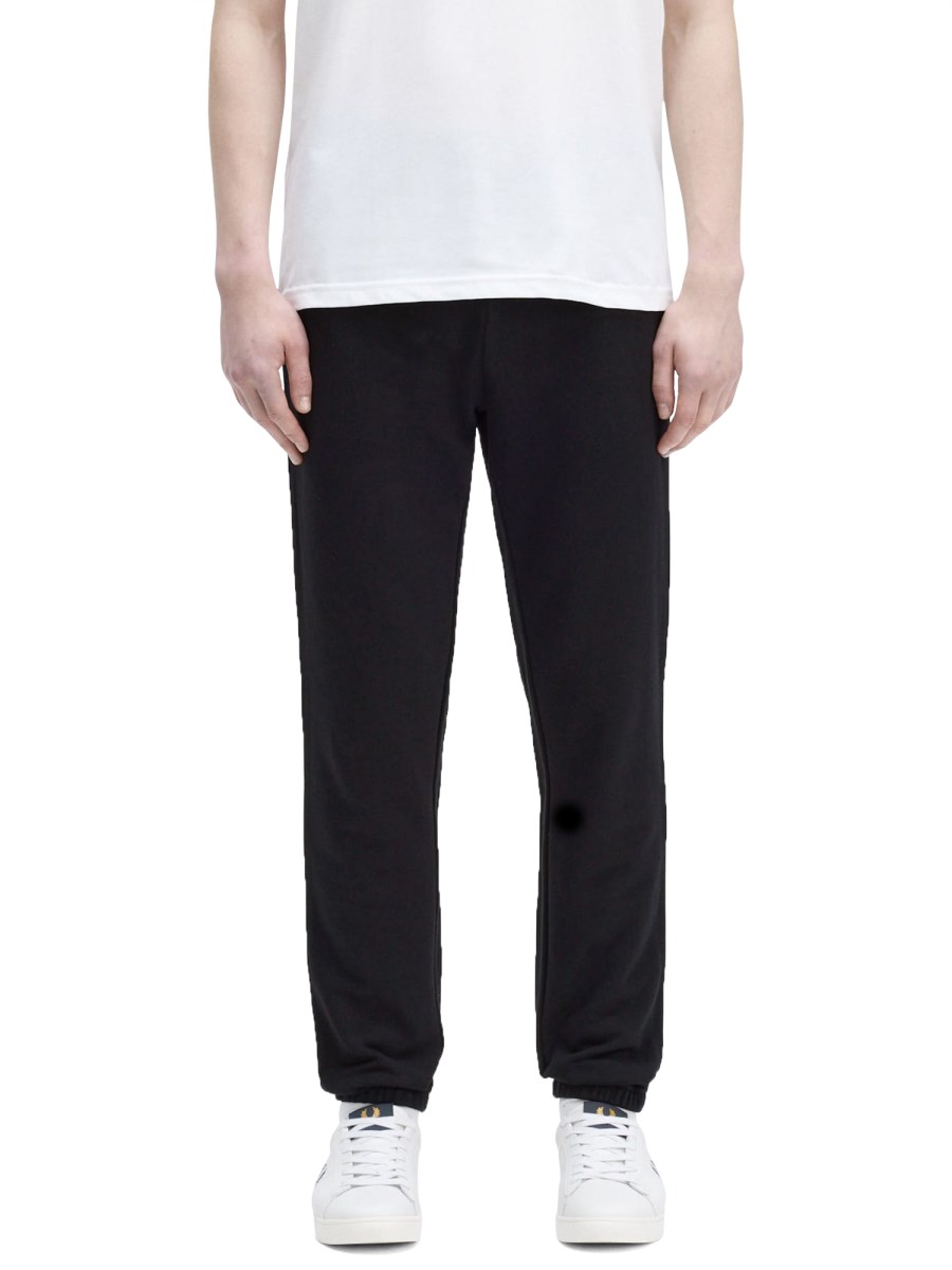 FRED PERRY PANTALONE JOGGING IN FELPA DI COTONE