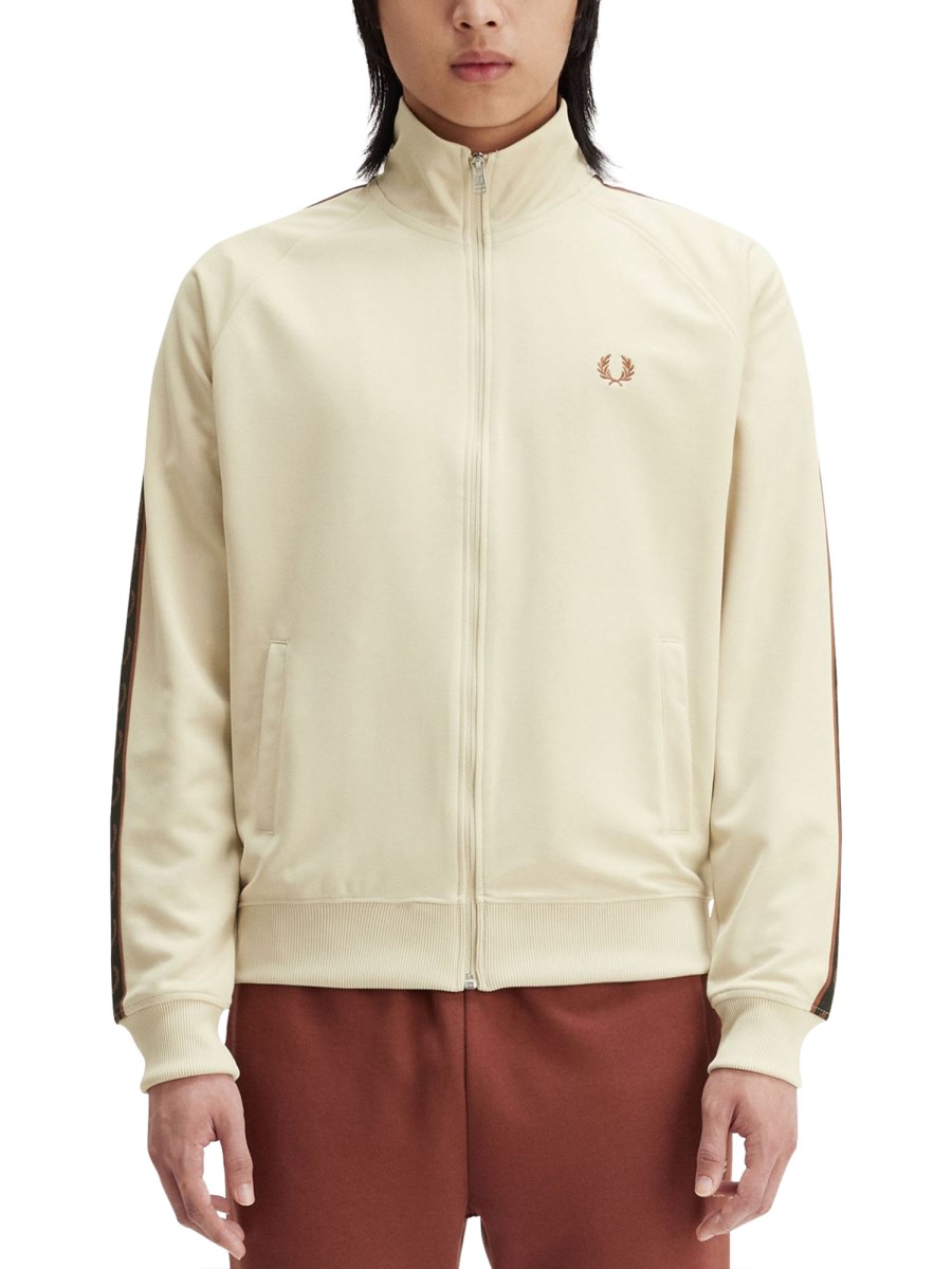 Felpa zip fred perry on sale