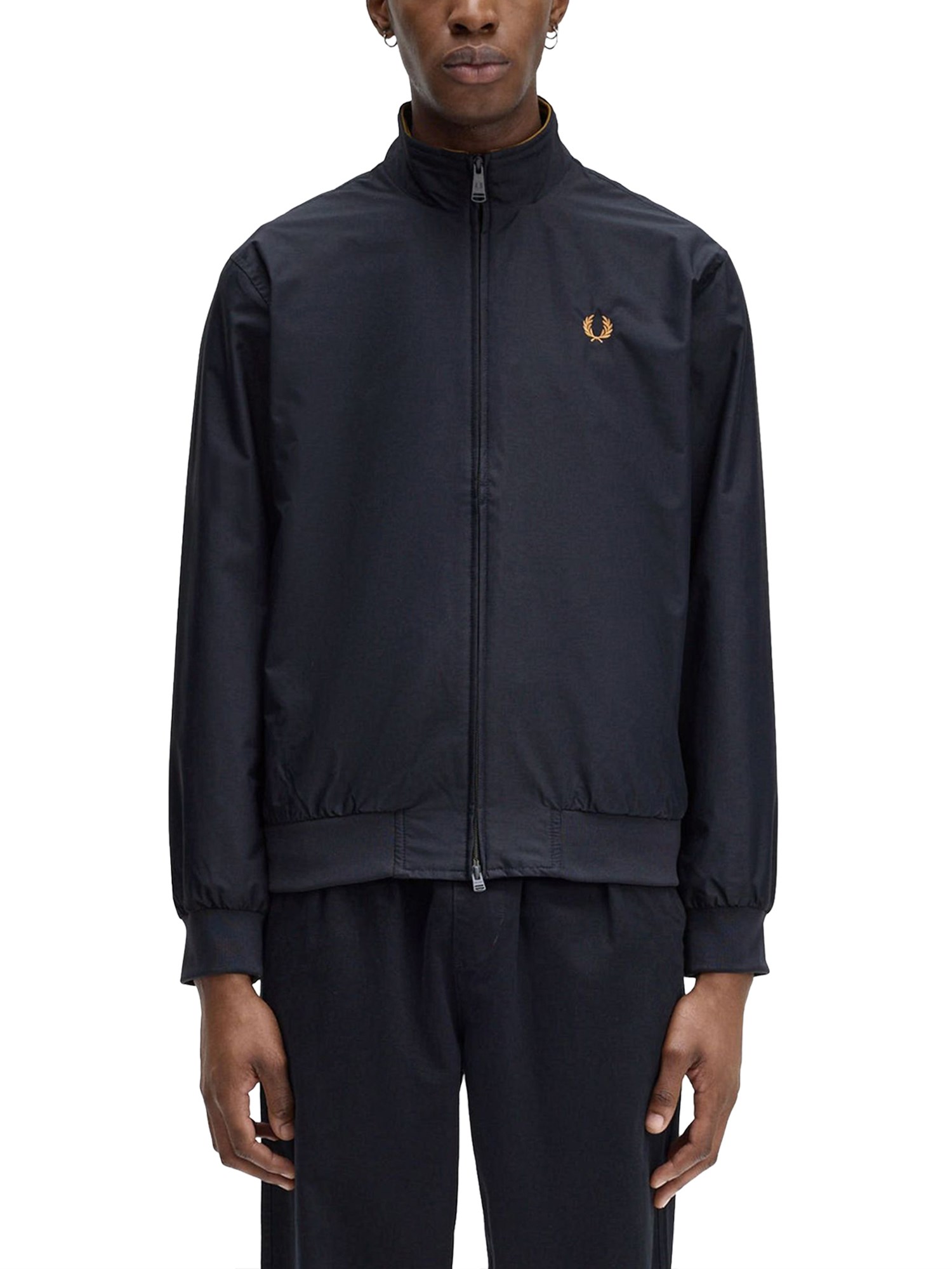 Shop Fred Perry Jacket With Logo In Blue