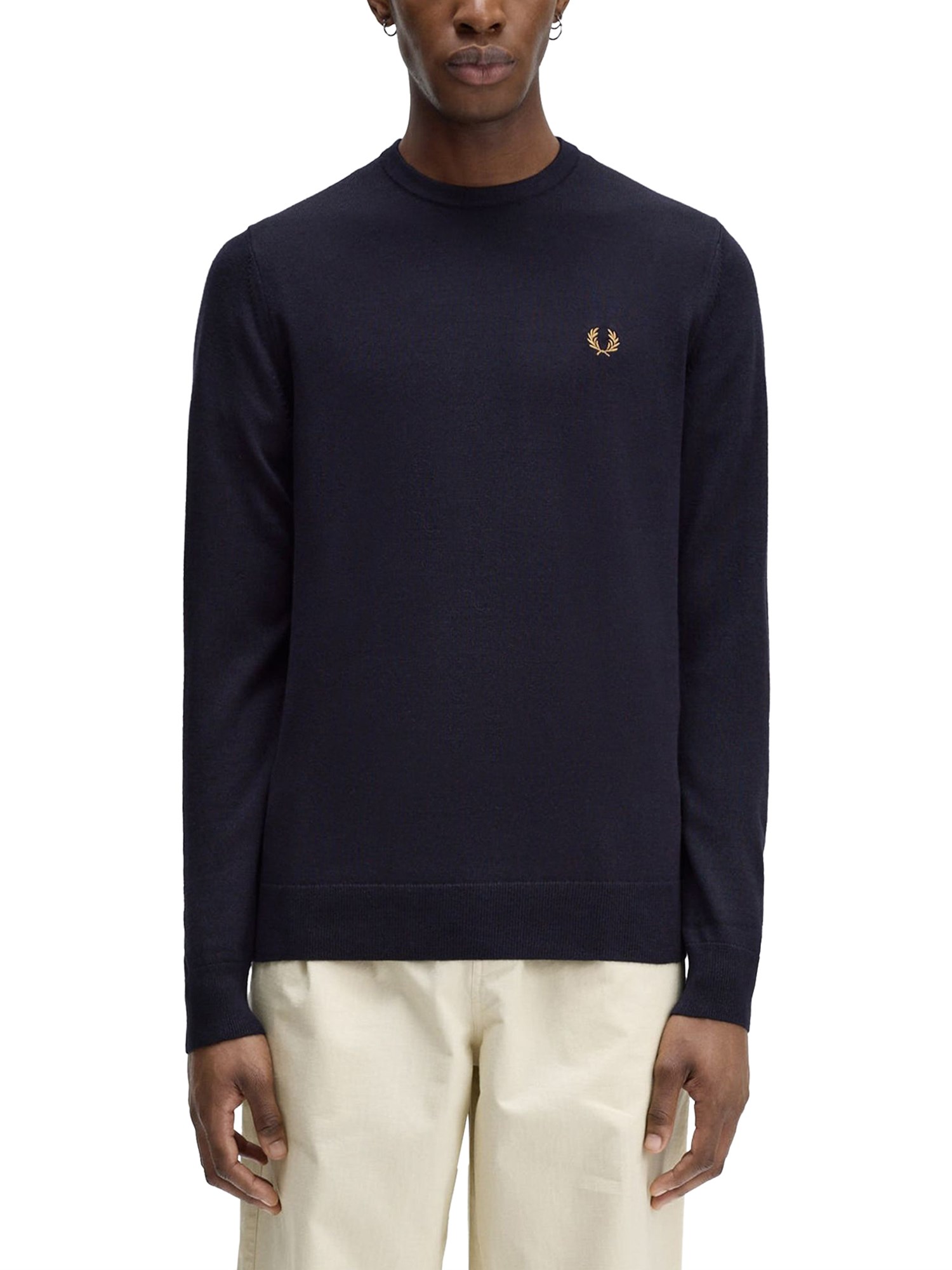 Shop Fred Perry Jersey With Logo In Blue