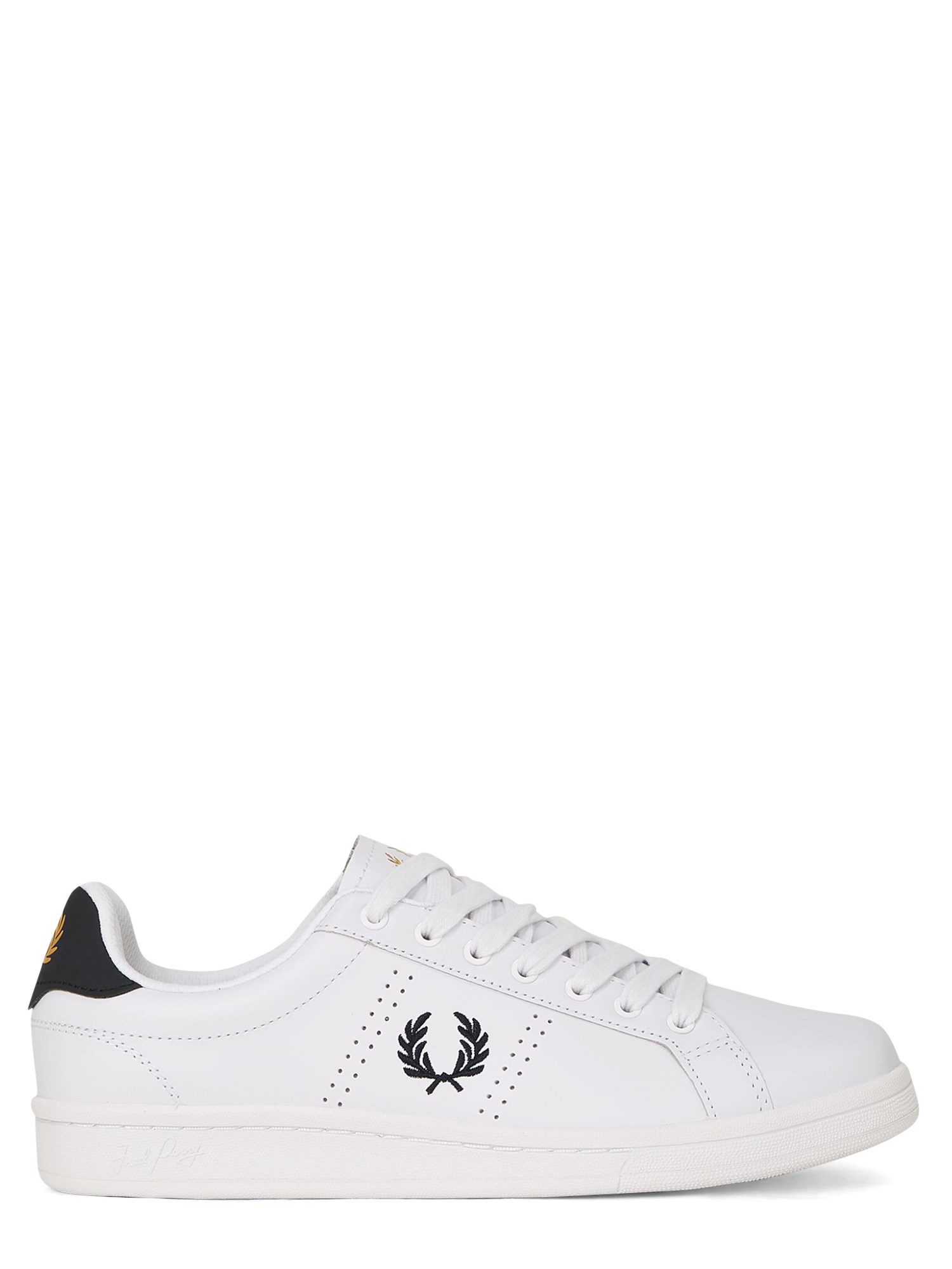 Shop Fred Perry Leather Sneaker In White