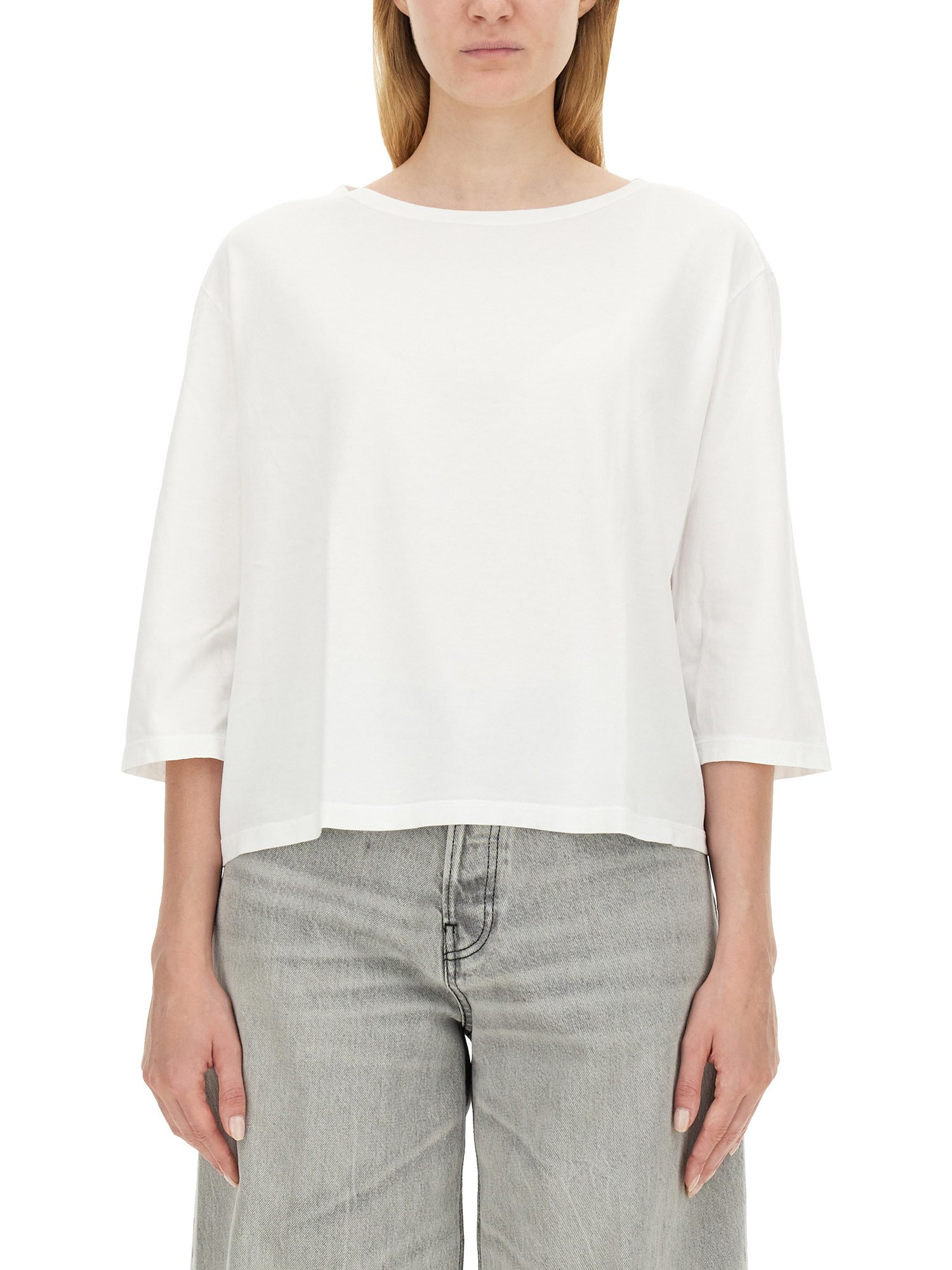 Shop Aspesi Lightweight T-shirt In White