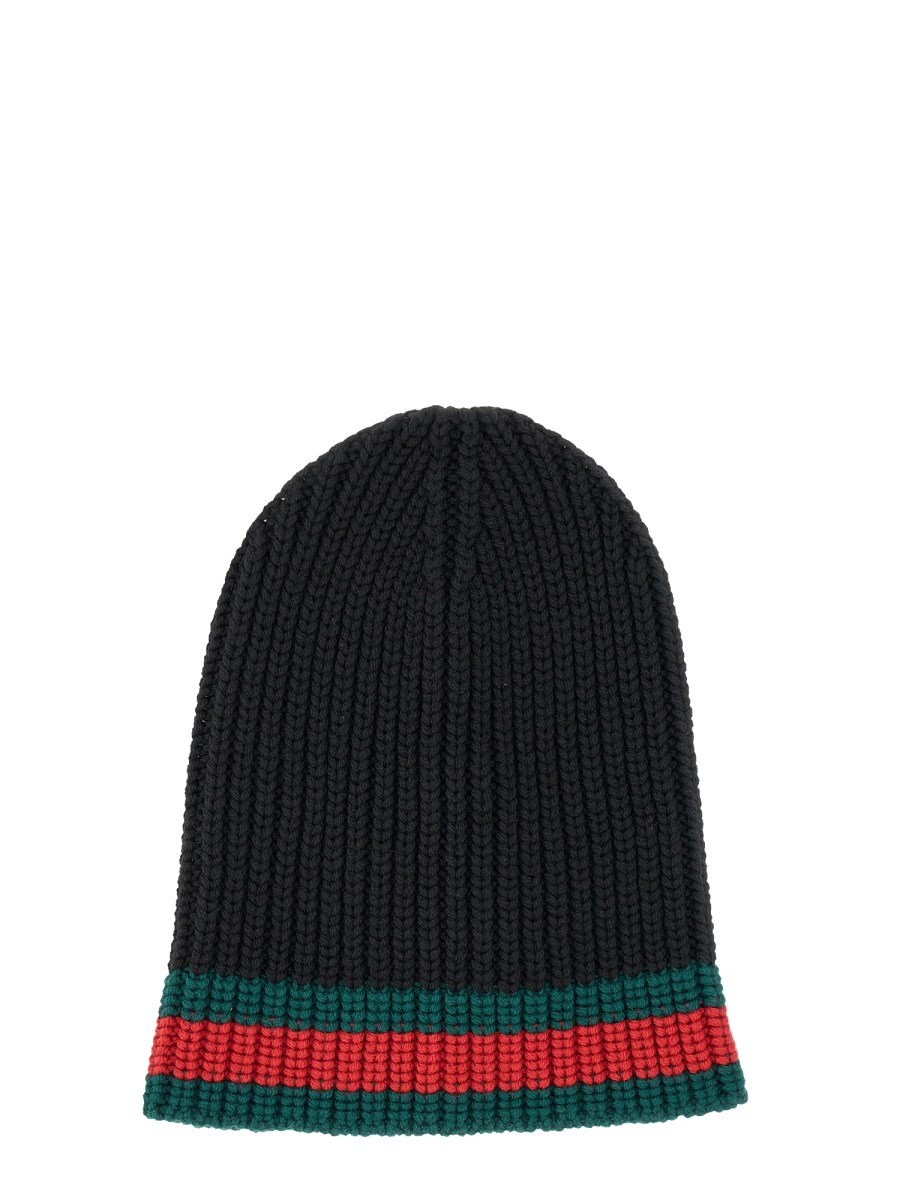 GUCCI CAPPELLO IN LANA CON DETTAGLIO WEB