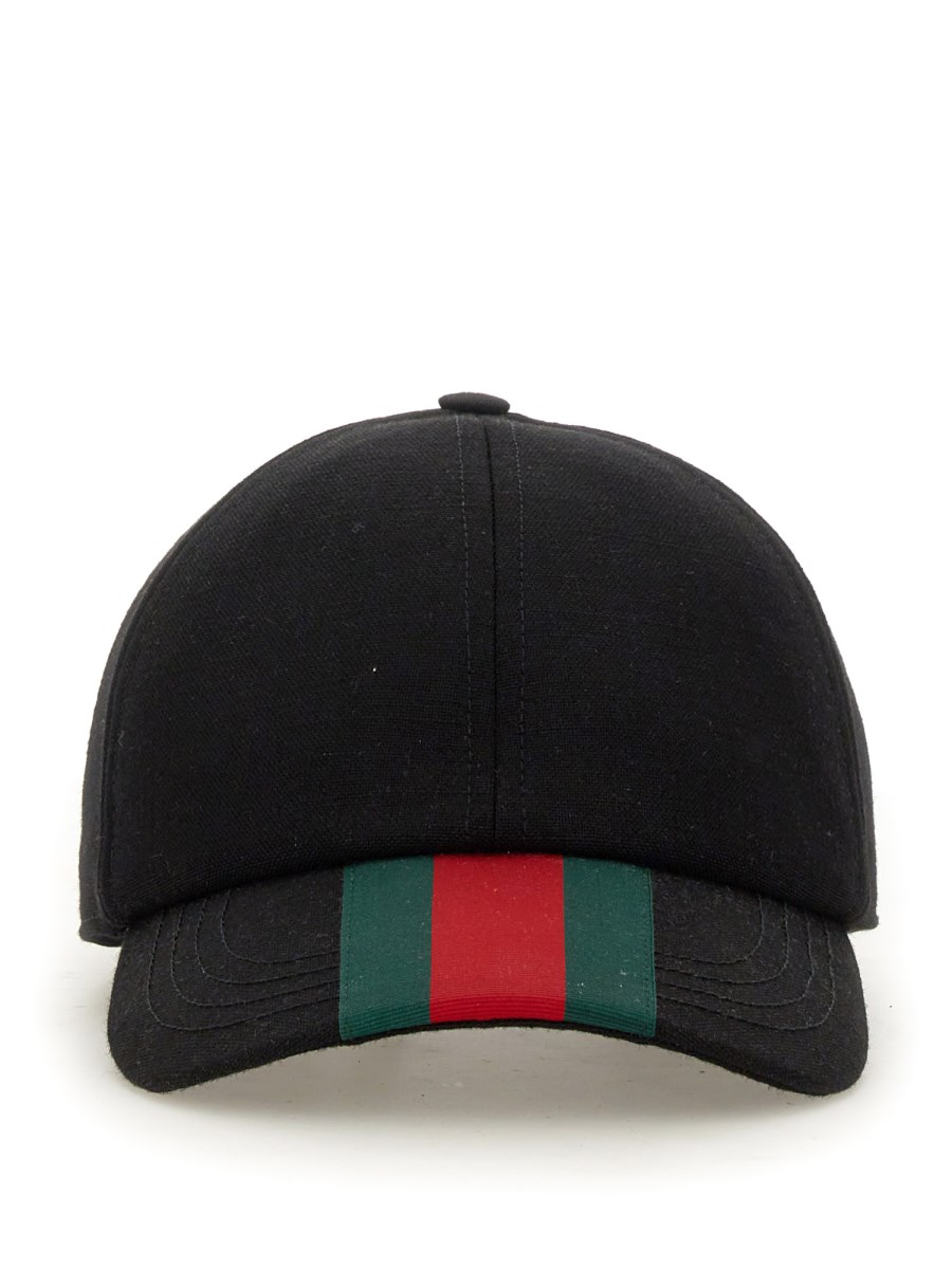 GUCCI CAPPELLO DA BASEBALL IN TESSUTO CON FASCIA WEB