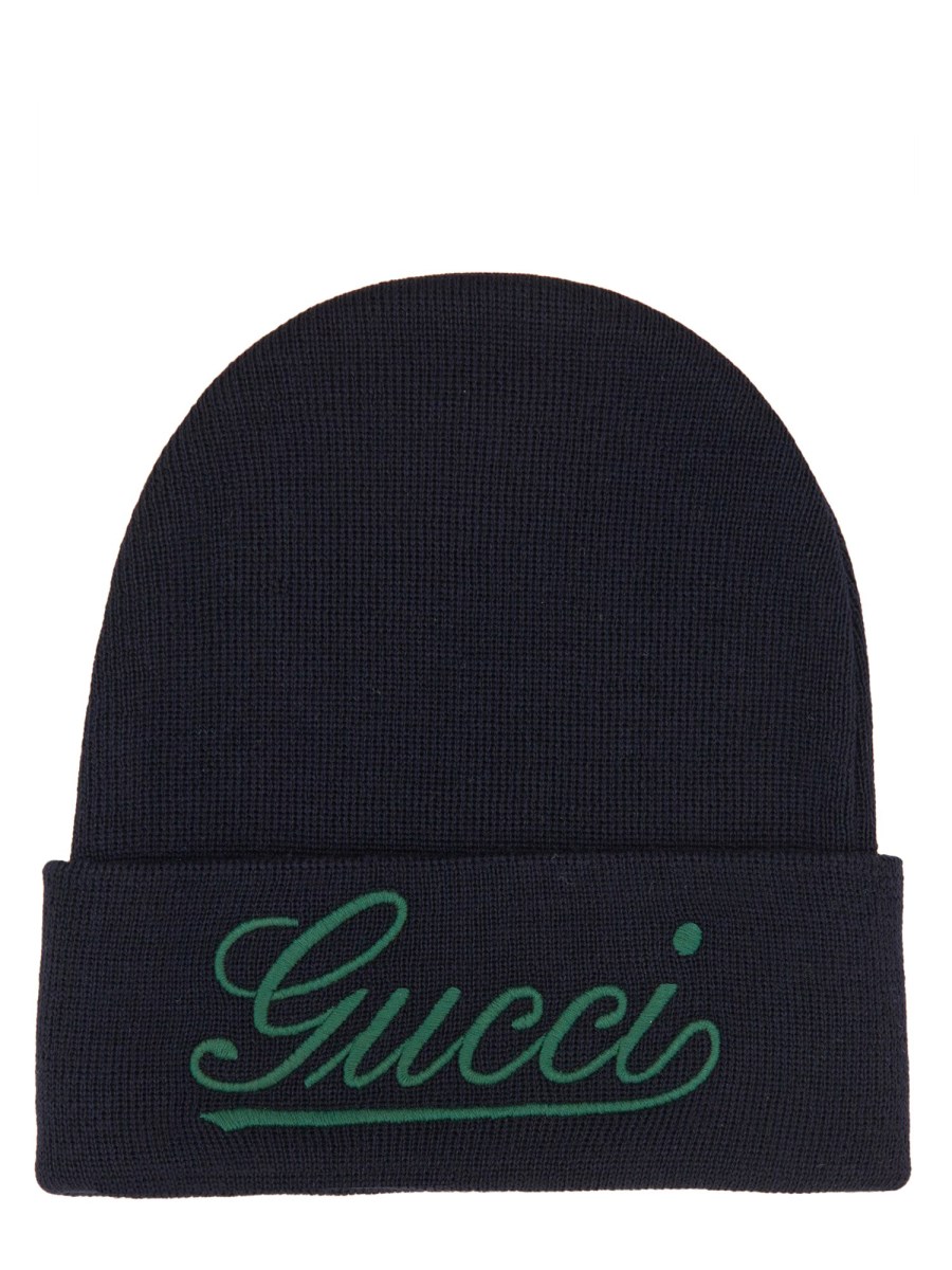 GUCCI CAPPELLO IN LANA CON RICAMO GUCCI