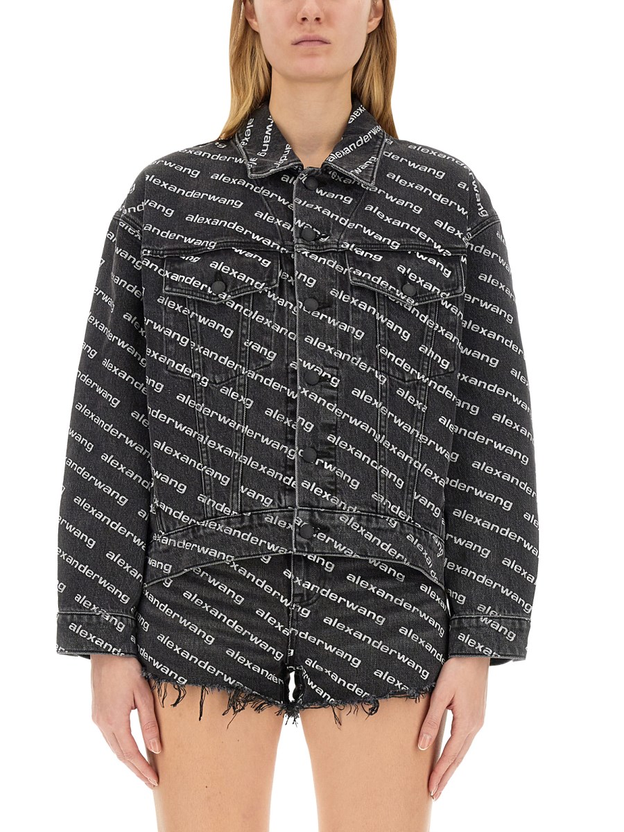 ジャケット T by Alexander Wang GIACCA CON LOGO ALL VOER ALEXANDERWANG.T - ALL VOER LOGO JACKET - Eleonora Bonucci