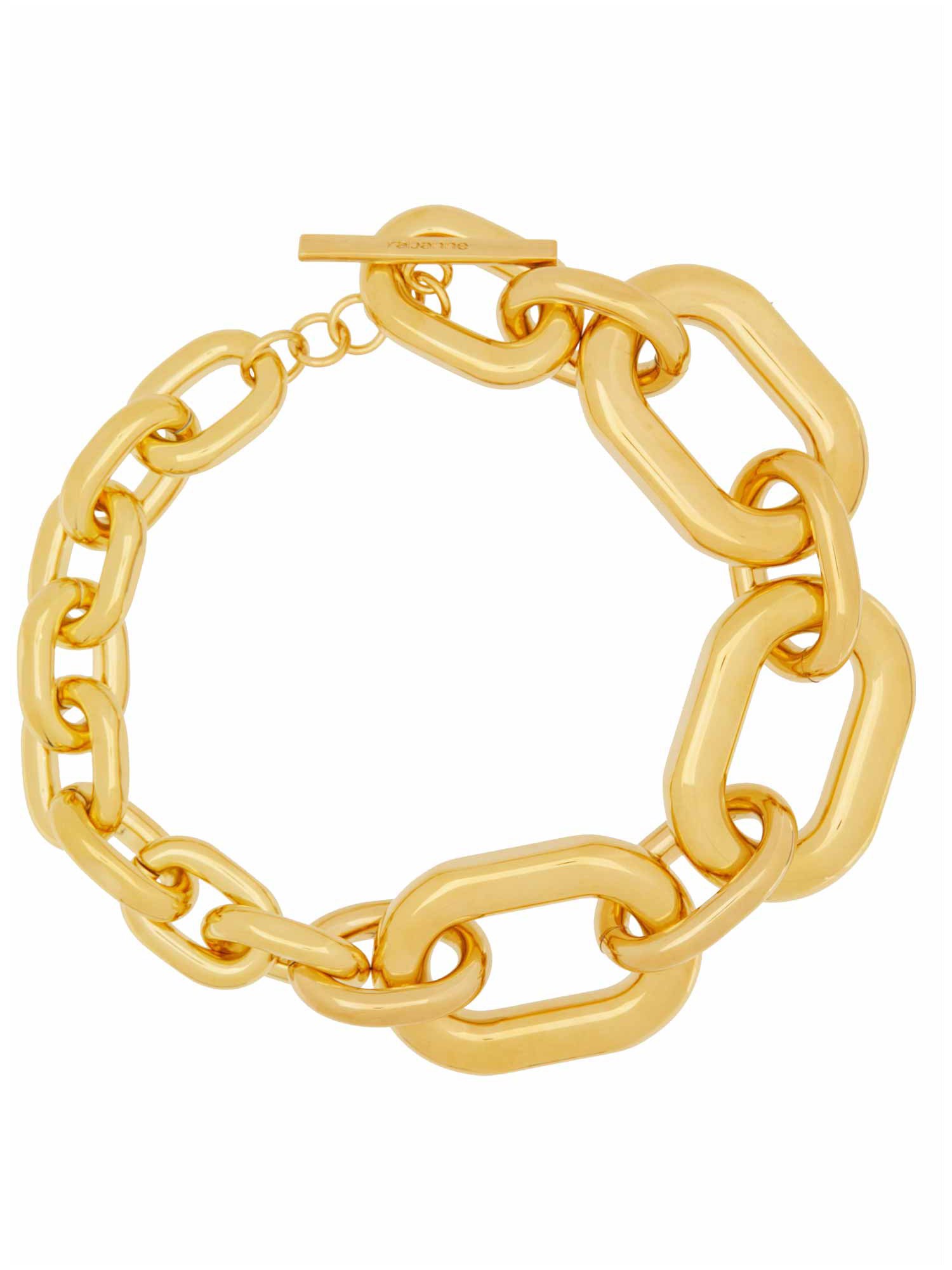 Shop Rabanne "xl Link" Necklace In Gold