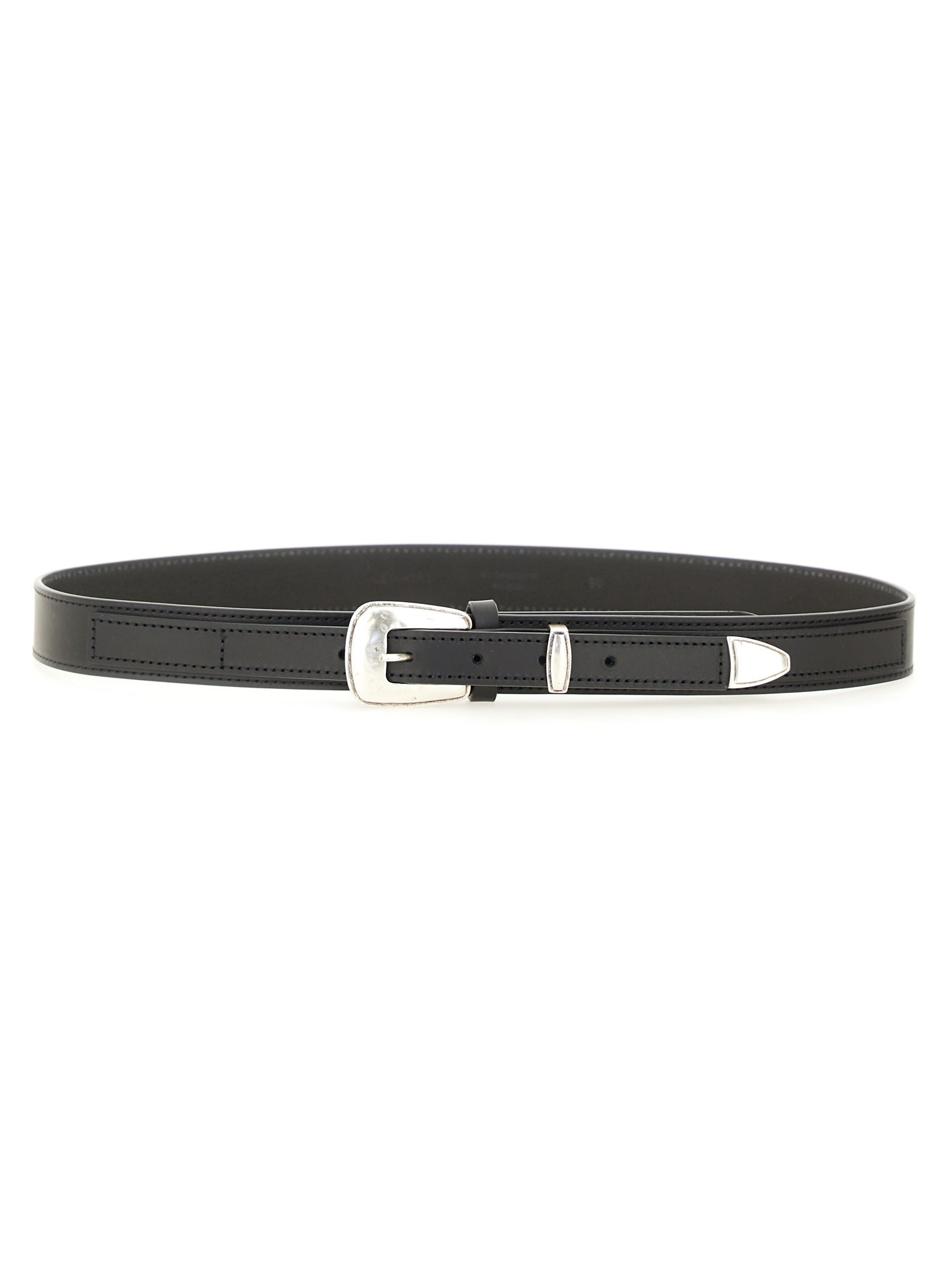 Lemaire Minimal Western Belt In Black