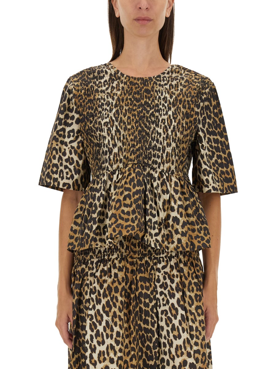 TOP CON STAMPA ANIMALIER 