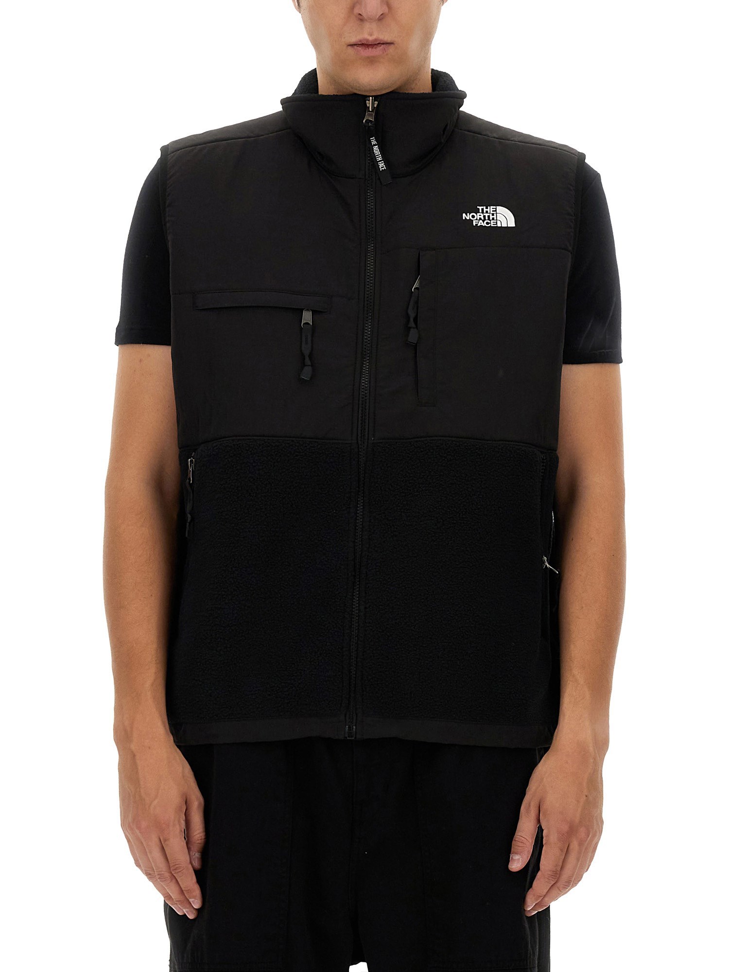 Shop The North Face Vests With Logo In Black