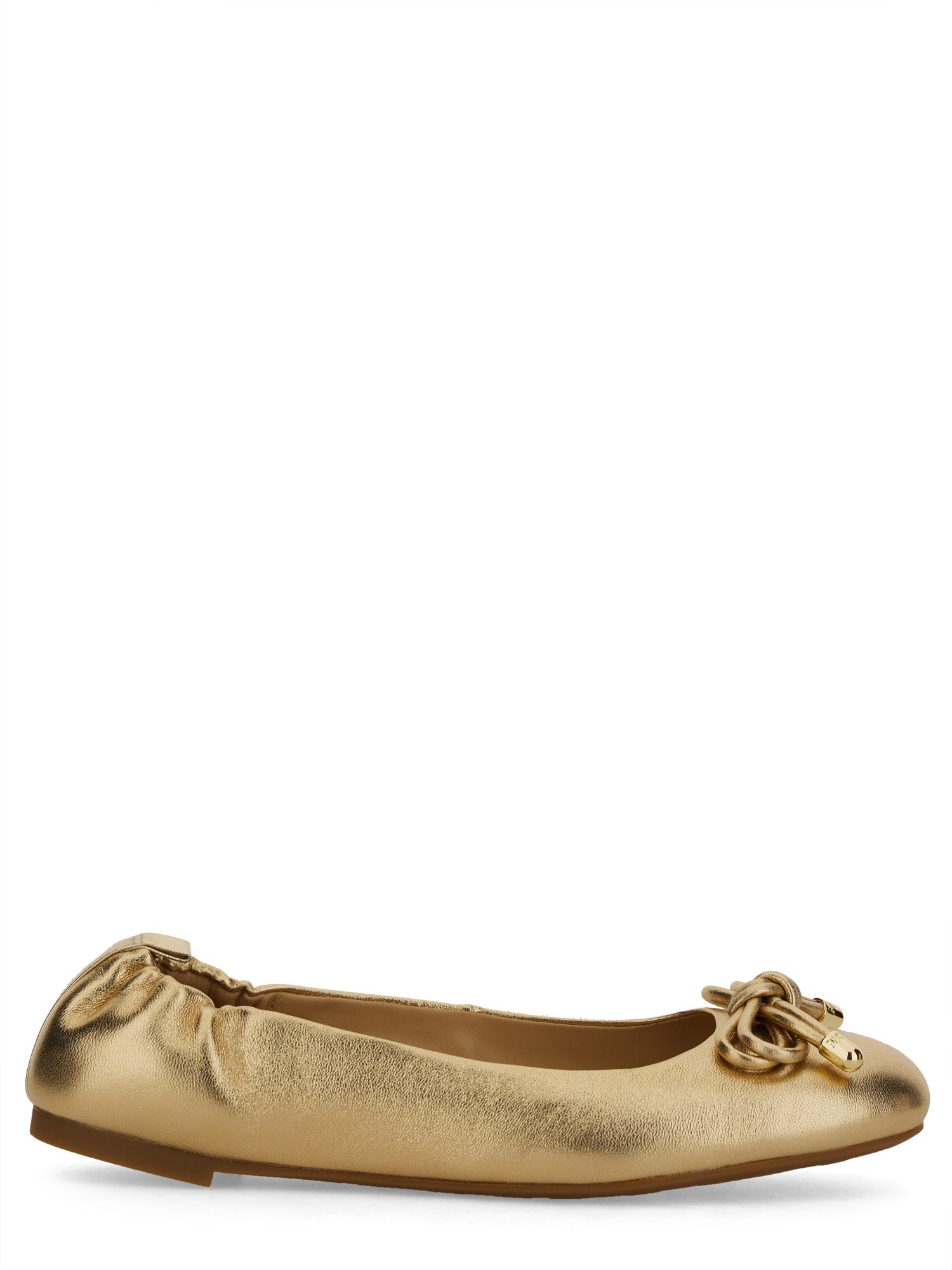 Shop Michael Michael Kors Ballerina "astra Flex" In Gold