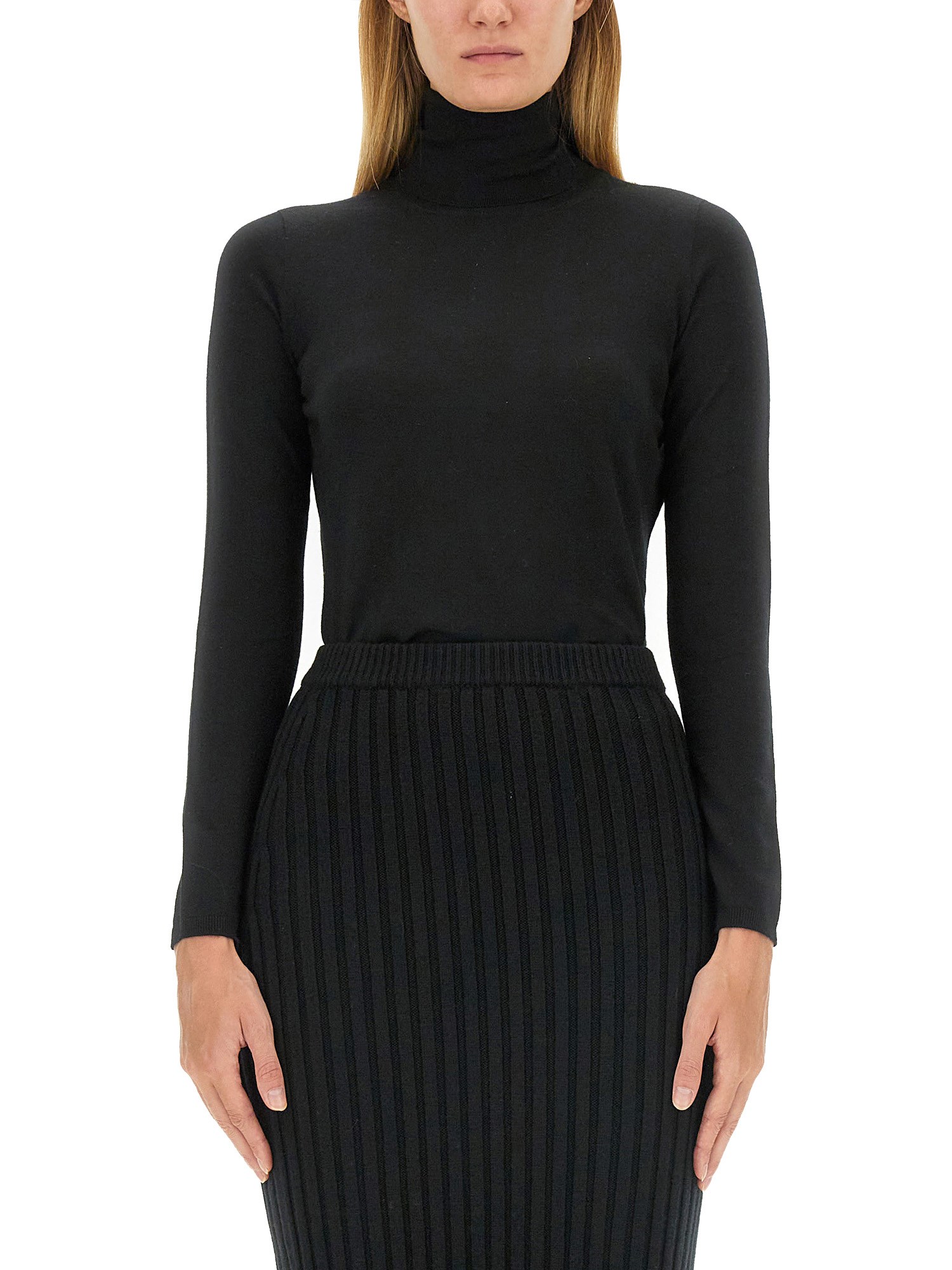 Shop Max Mara Adda Jersey. In Black