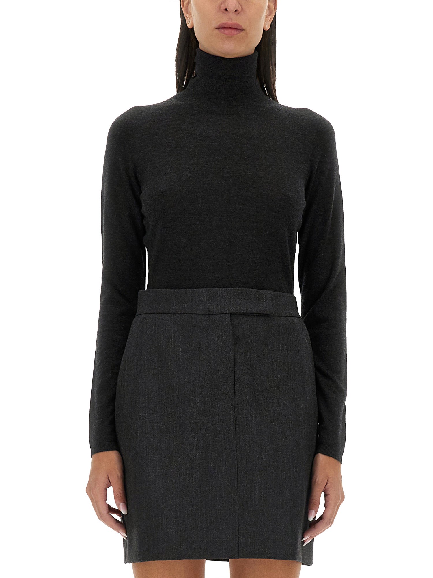 Max Mara Adda Cashmere Turtleneck Sweater In Grey
