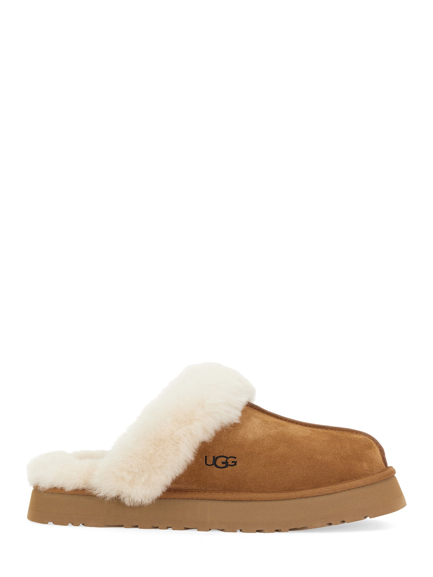 Shop Ugg Slipper Disquette In Brown