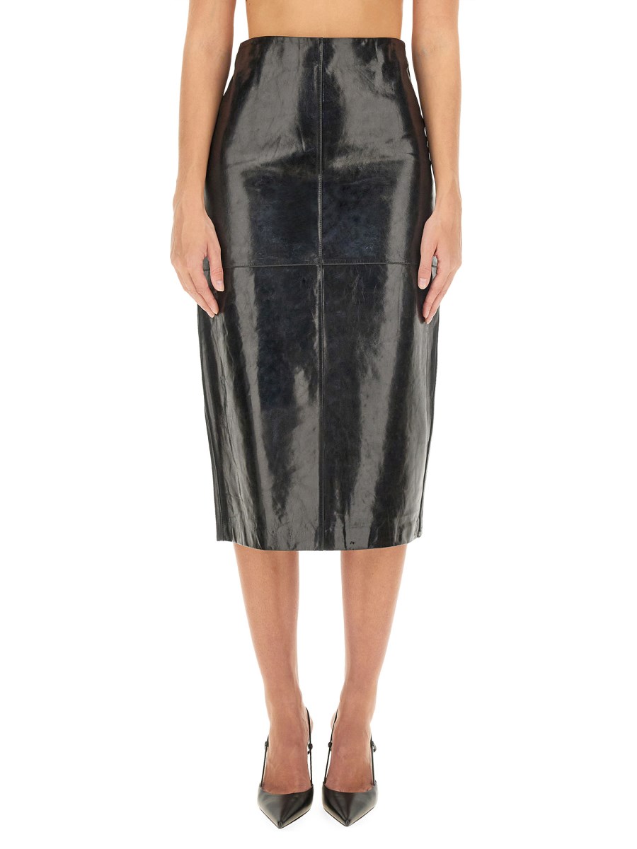 Cano short skirt - Dark grey melange