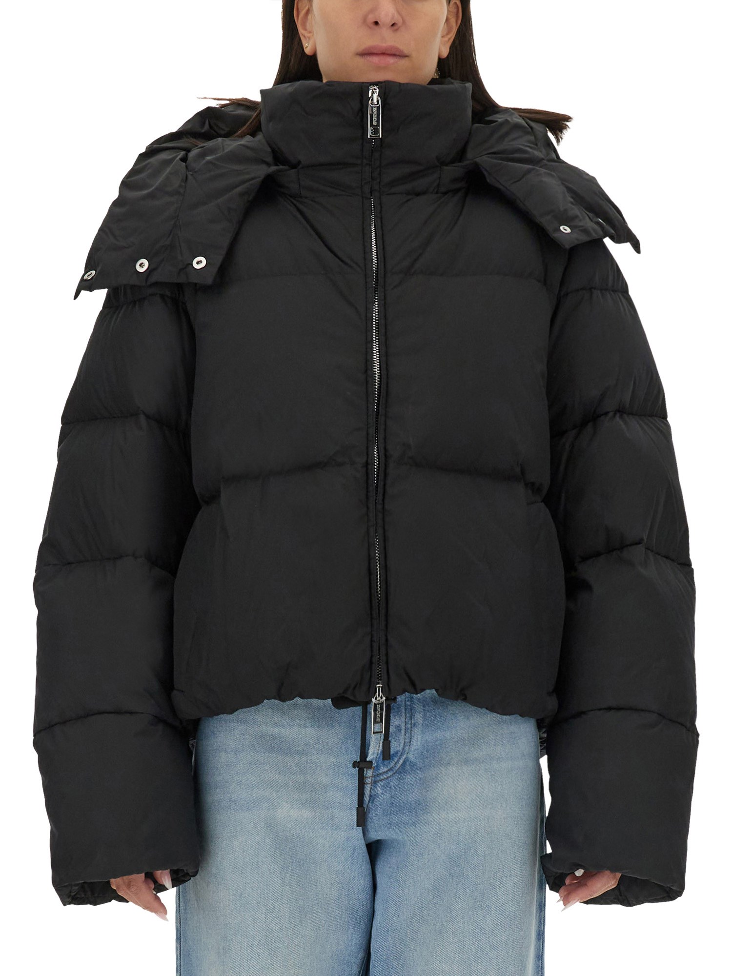 Shop Sportmax Padded Jacket "beira" In Black