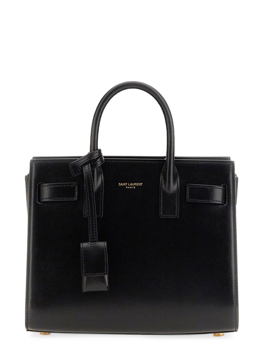 SAINT LAURENT BORSA SAC DE JOUR NANO IN PELLE