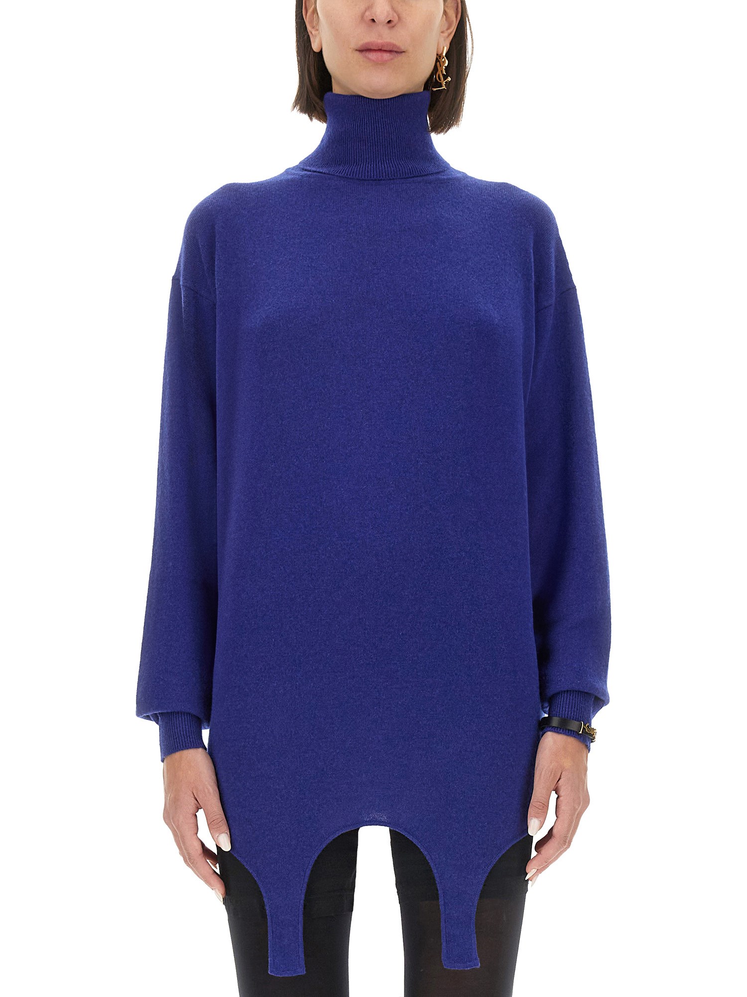 Saint Laurent Sweaters In Blue