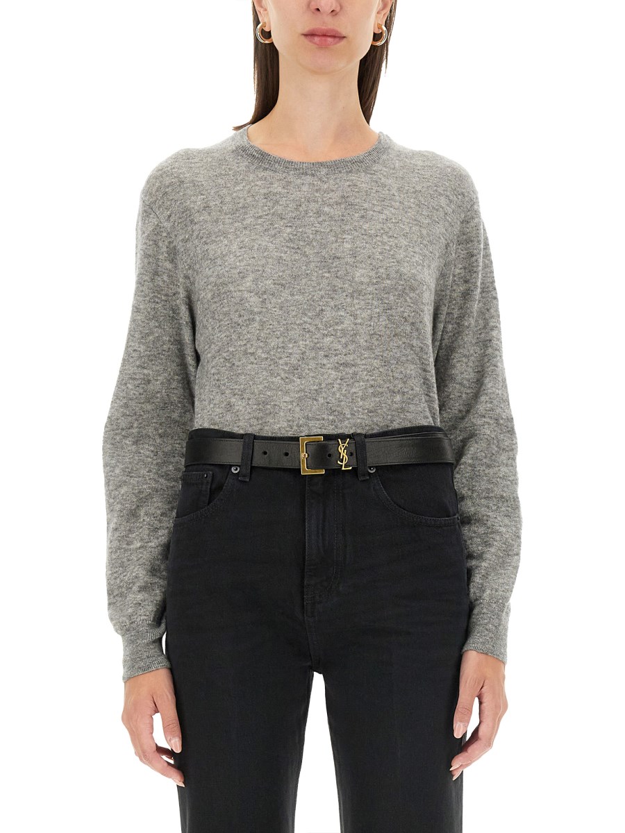 SAINT LAURENT MAGLIA IN CASHMERE E SETA