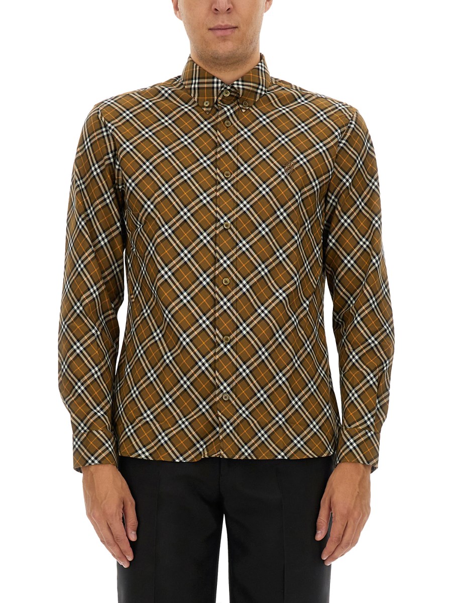 BURBERRY CAMICIA IN COTONE CHECK