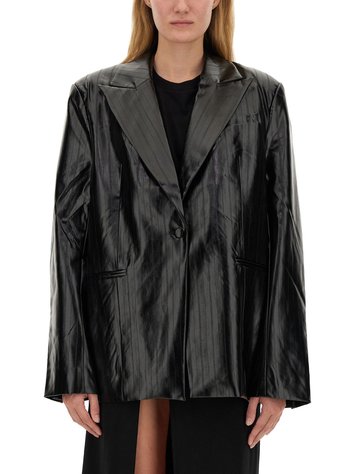 Shop Rotate Birger Christensen Oversize Blazer In Black