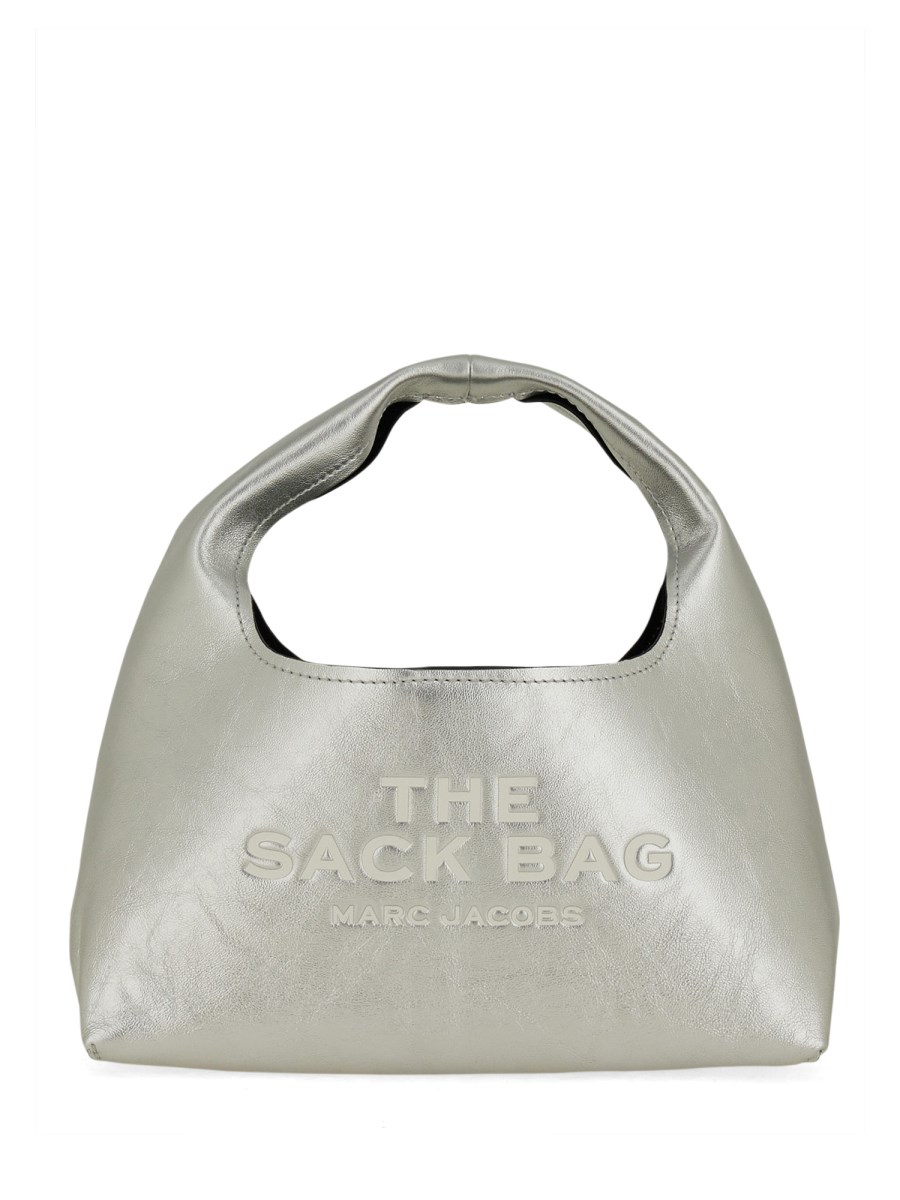 MARC JACOBS BORSA THE SACK MINI IN PELLE METALLIZZATA